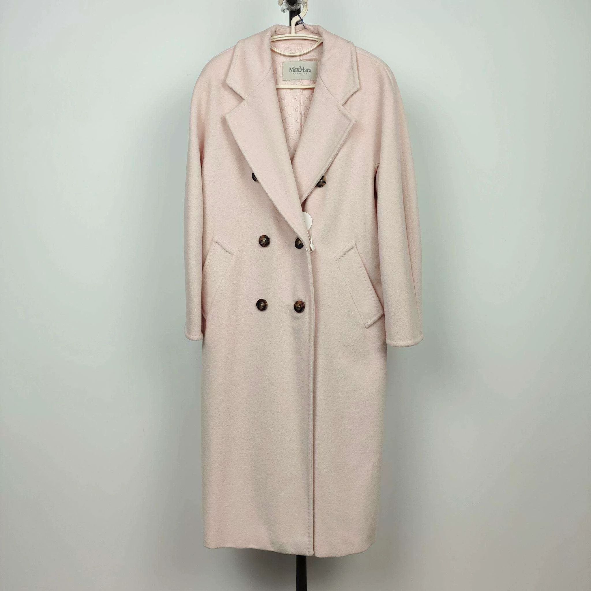 MAXmara Long Pink Wool Coat