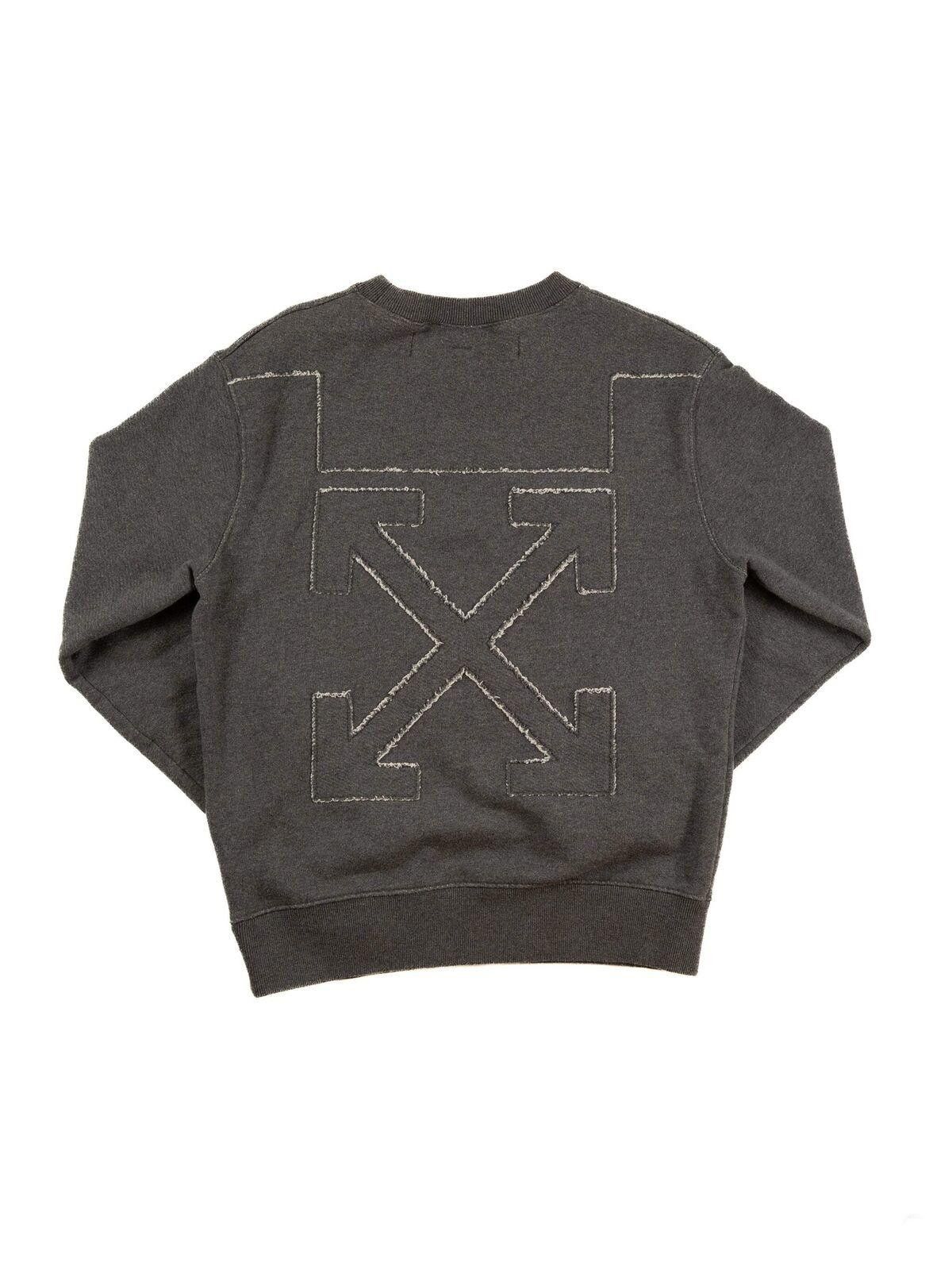 Off-White Off-White Mens Melange Grey Arrow Sweatshirt Small Grey Size US S / EU 44-46 / 1 - 2 Thumbnail