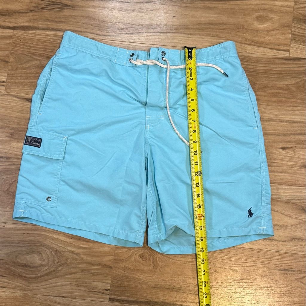 Polo Ralph Lauren Polo Ralph Lauren Men’s L Swim Trunks Blue Cargo Size US 26 / EU 42 - 4 Thumbnail