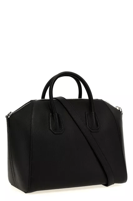 Givenchy GIVENCHY Antigona Medium Black Grained Leather Handbag Size ONE SIZE - 2 Thumbnail