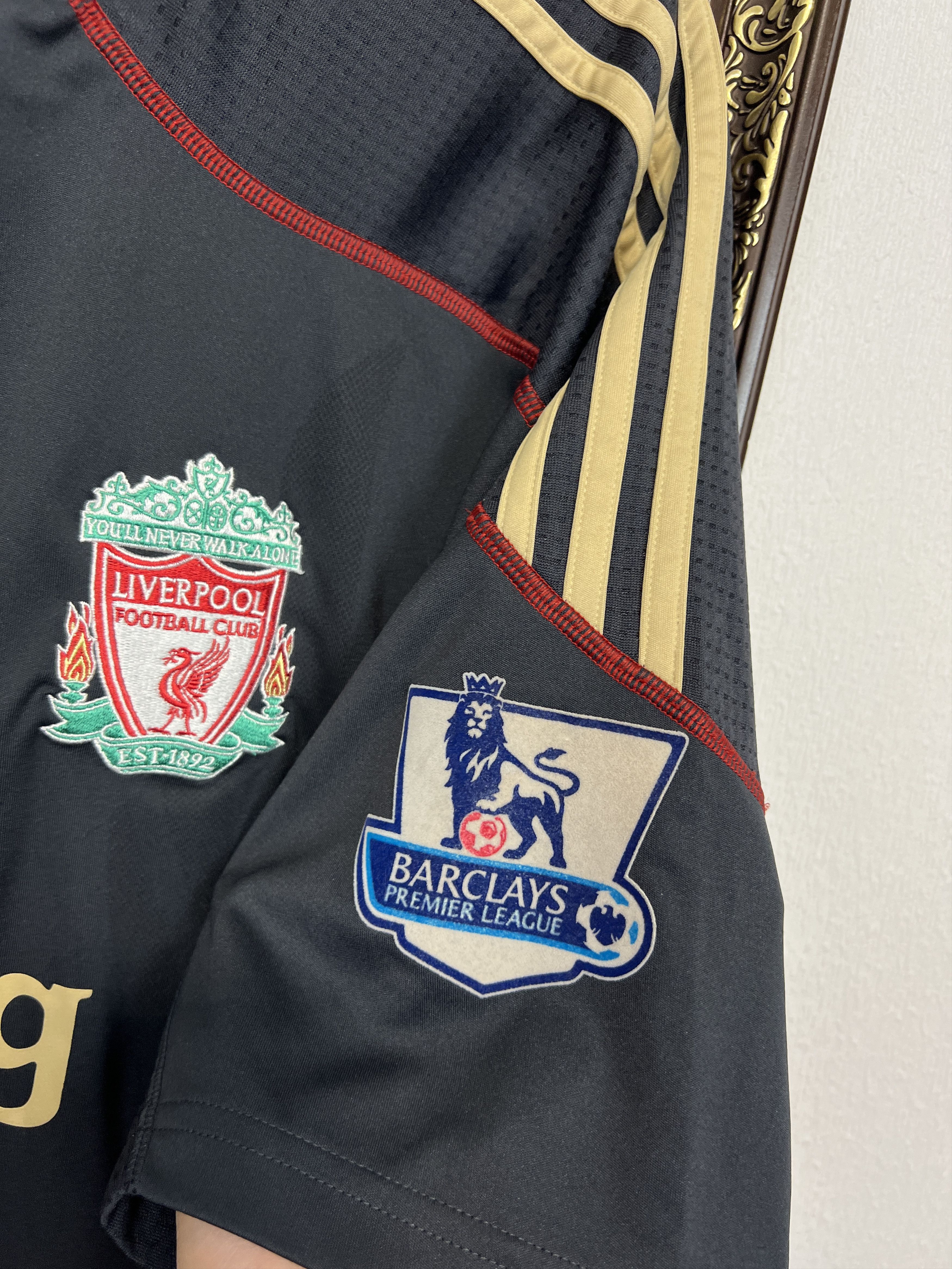 Adidas Liverpool Away football shirt Soccer #5 Agger Jersey Trikot Size US XXL / EU 58 / 5 - 5 Thumbnail