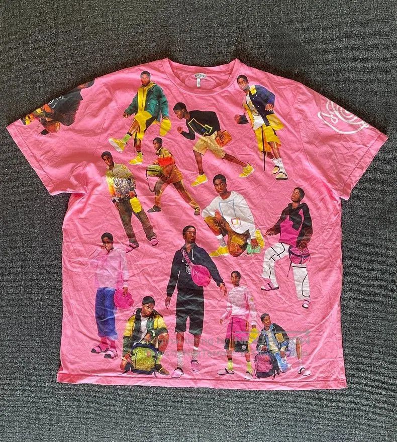 Loewe oversize graphic t-shirt in vibrant pink. Size US M / EU 48-50 / 2 - 1 Thumbnail