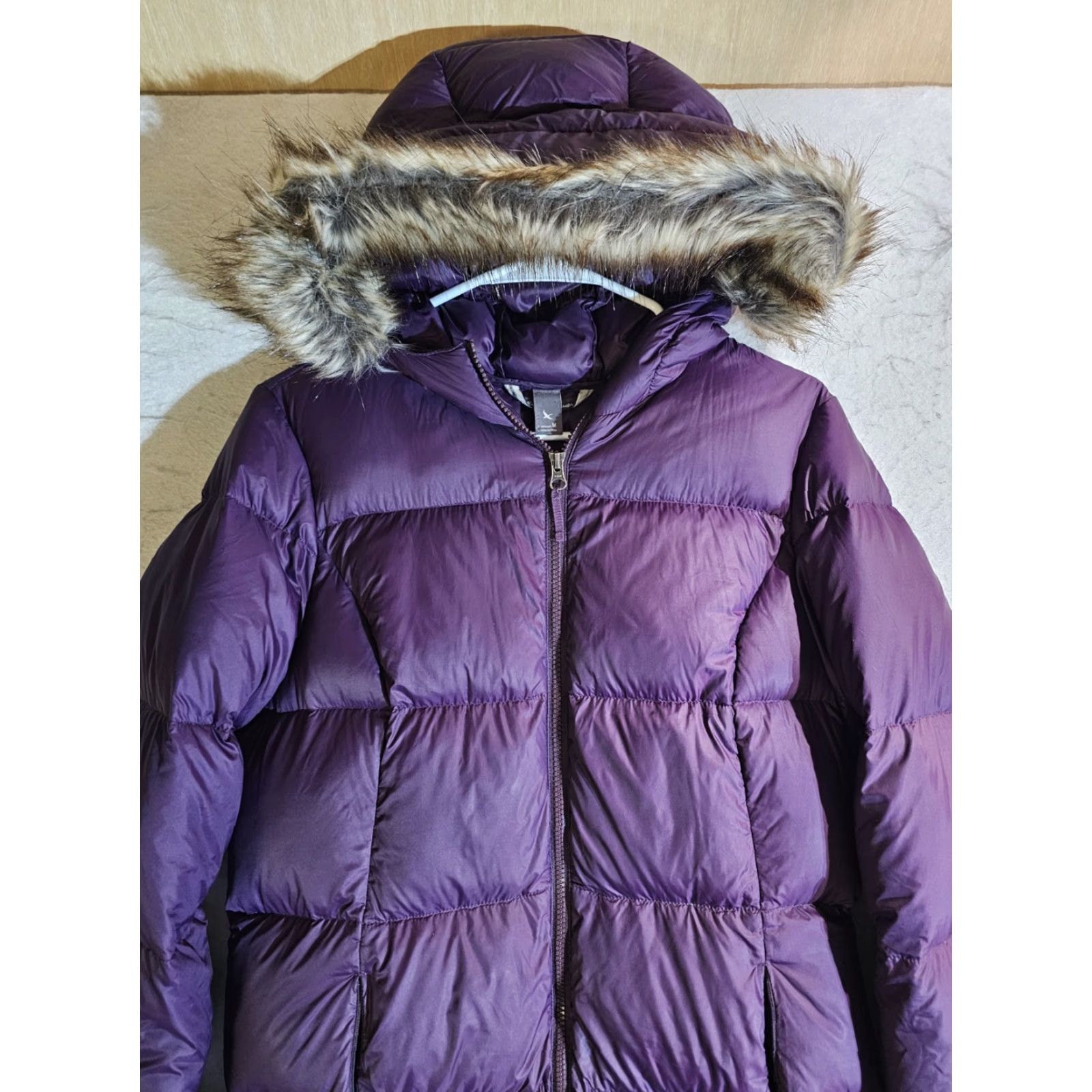 Eddie Bauer VINTAGE Eddie Bauer Parka Jacket Women Medium Fur Lined Goose Down Puffer Coat 90s Outdoor Size M / US 6-8 / IT 42-44 - 2 Thumbnail