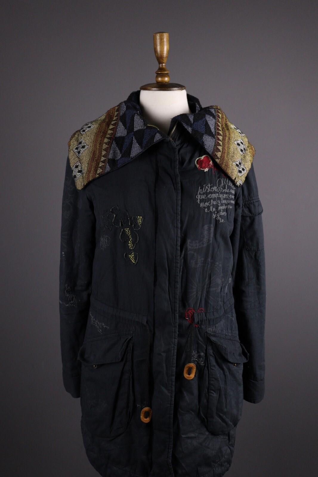 Desigual Desigual Designer Lagenlook Coat Size EUR 38 / MEX 28 Size M / US 6-8 / IT 42-44 - 1 Thumbnail