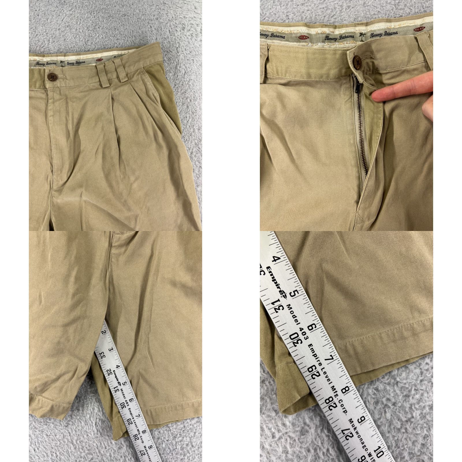 Tommy Bahama Tommy Bahama Shorts Mens 36 Beige Khaiki Pleated Front Bermuda Resort Beach Silk Blend Shirt Adult 36 Beige Aloha Beach Mens Size US 36 / EU 52 - 8 Thumbnail