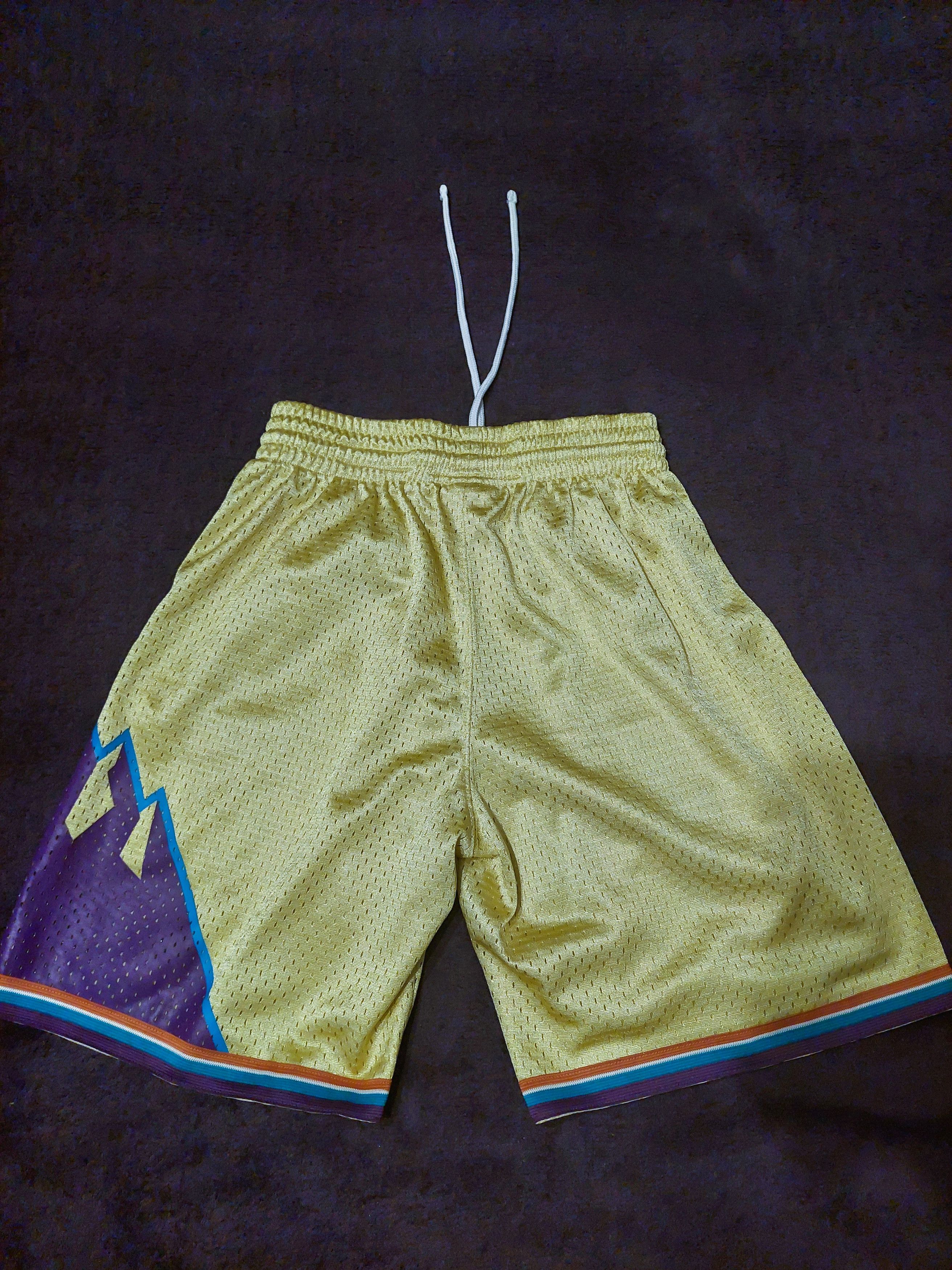 Utah jazz yellow shorts sales