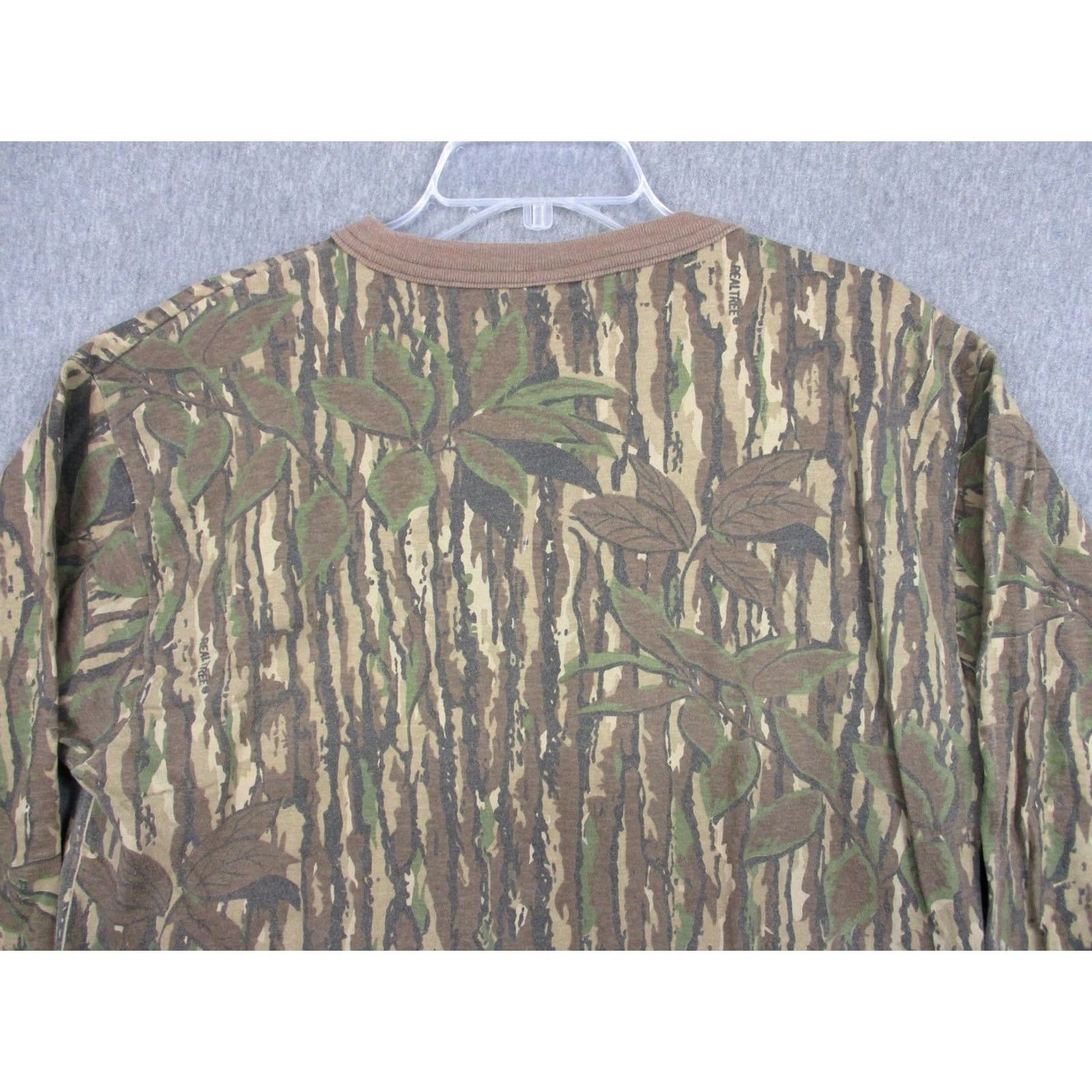 Realtree Spartan Shirt Mens 2XL Brown Realtree Camouflage Long Sleeve Pocket Hunting USA Size US XXL / EU 58 / 5 - 7 Thumbnail