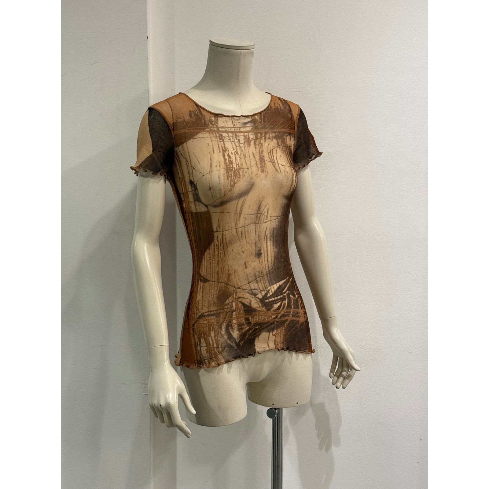 Jean Paul Gaultier 1999 Jean Paul Gaultier Venus de Milo mesh t-shirt Size M / US 6-8 / IT 42-44 - 4 Thumbnail
