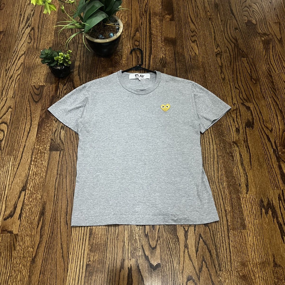 Comme des Garcons COMME DES GARÇONS PLAY YELLOW TEE Size L / US 10 / IT 46 - 2 Thumbnail