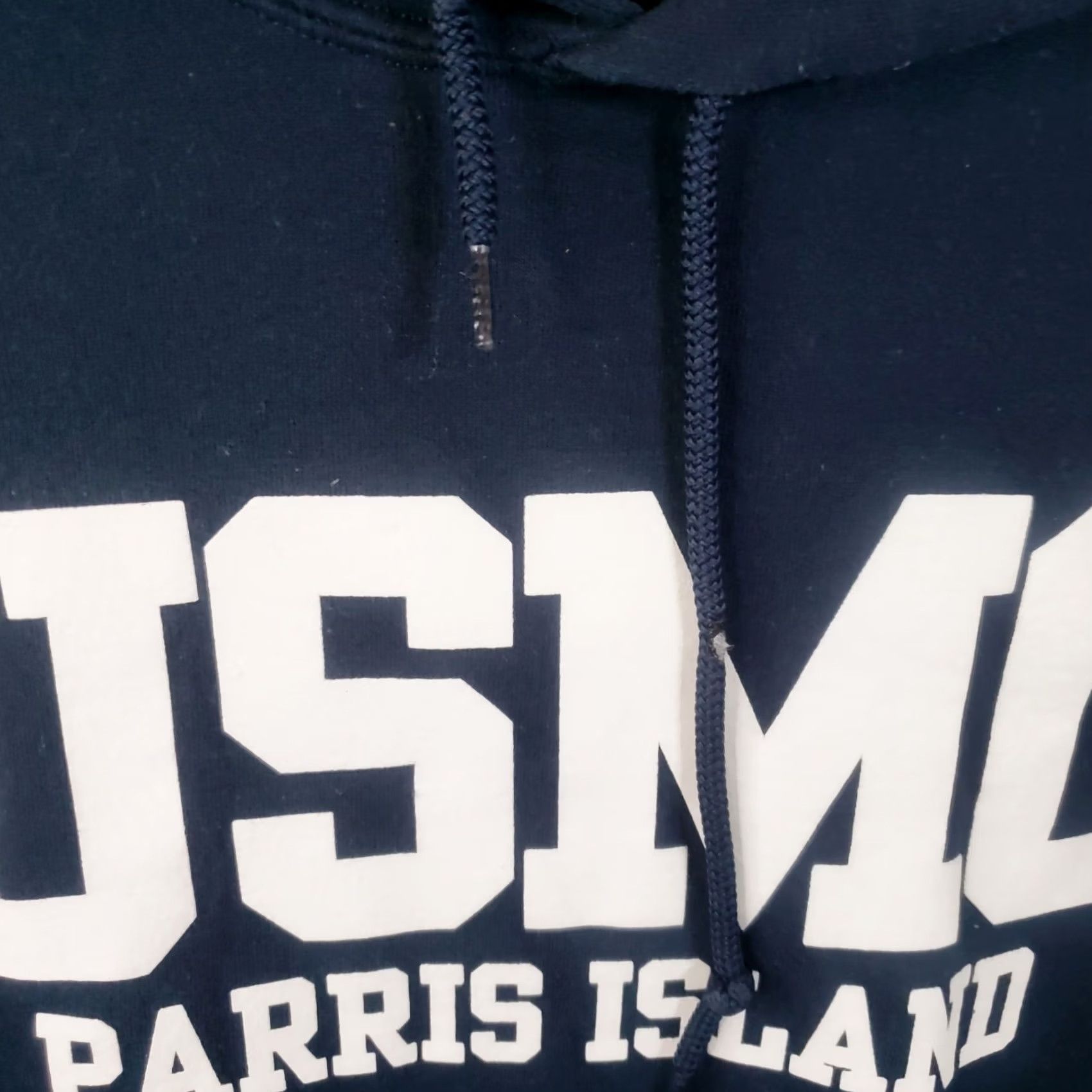 Vintage USMC Hoodie Men's S Navy Blue Parris Island Drawstring Front Pockets Size US S / EU 44-46 / 1 - 5 Thumbnail