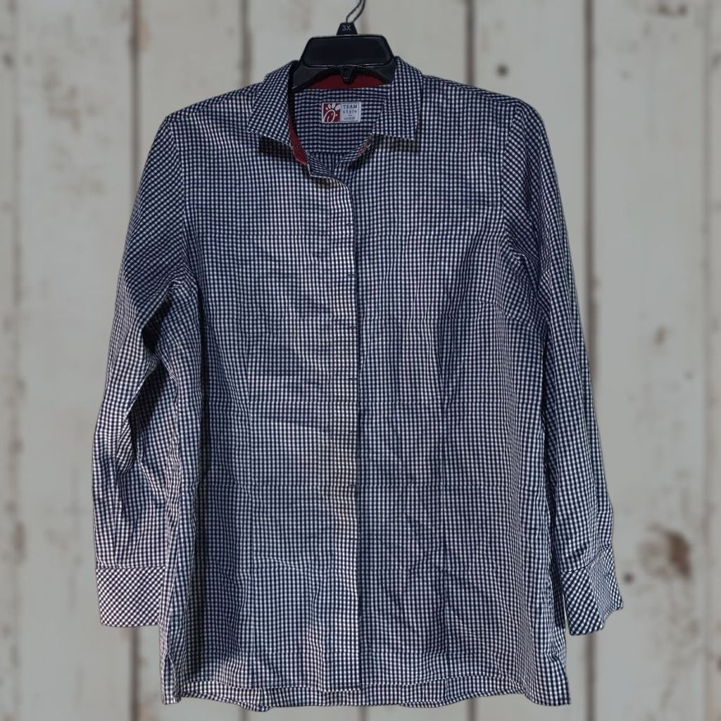 Vintage Oobe Button-Up Shirt Mens XL Blue/White Check Casual Travel Workwear Vietnam Size US XL / EU 56 / 4 - 1 Thumbnail