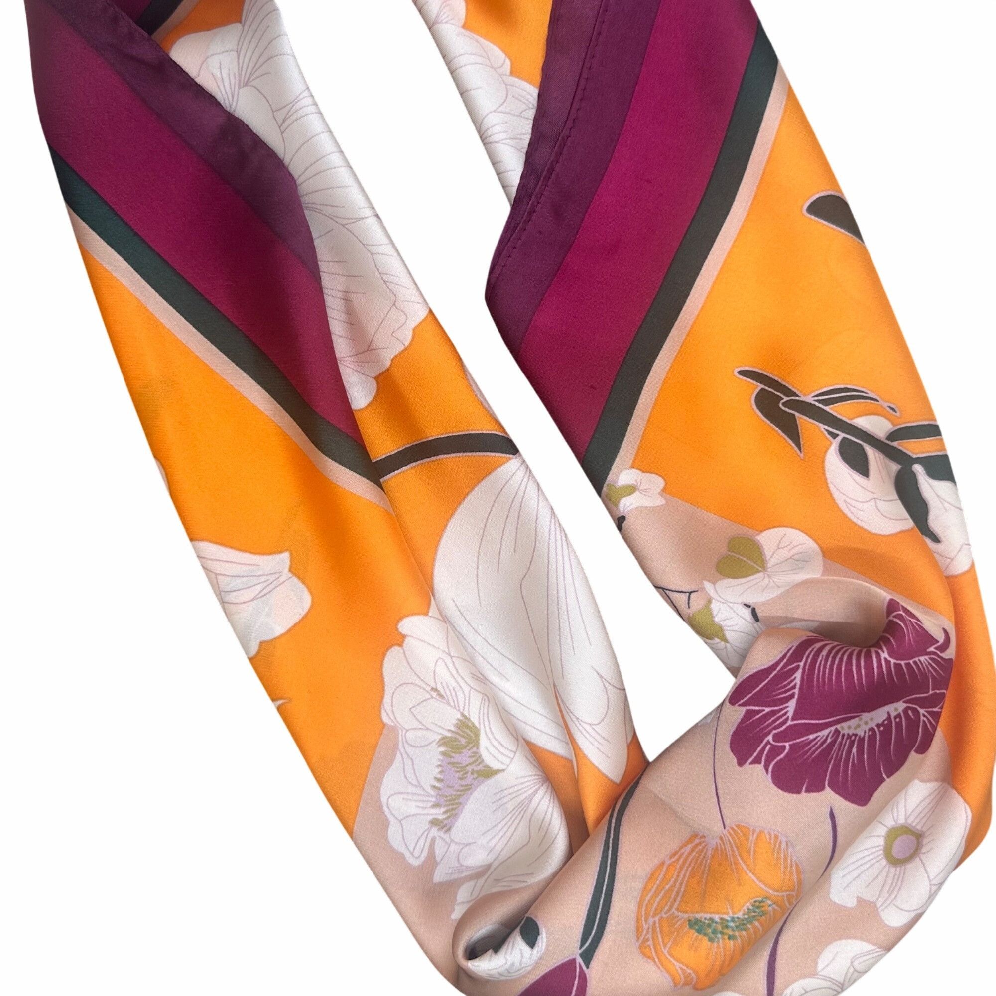 Other New Elegant Women Scarf or Handkerchief for Head Yellow Purp Size ONE SIZE - 5 Thumbnail