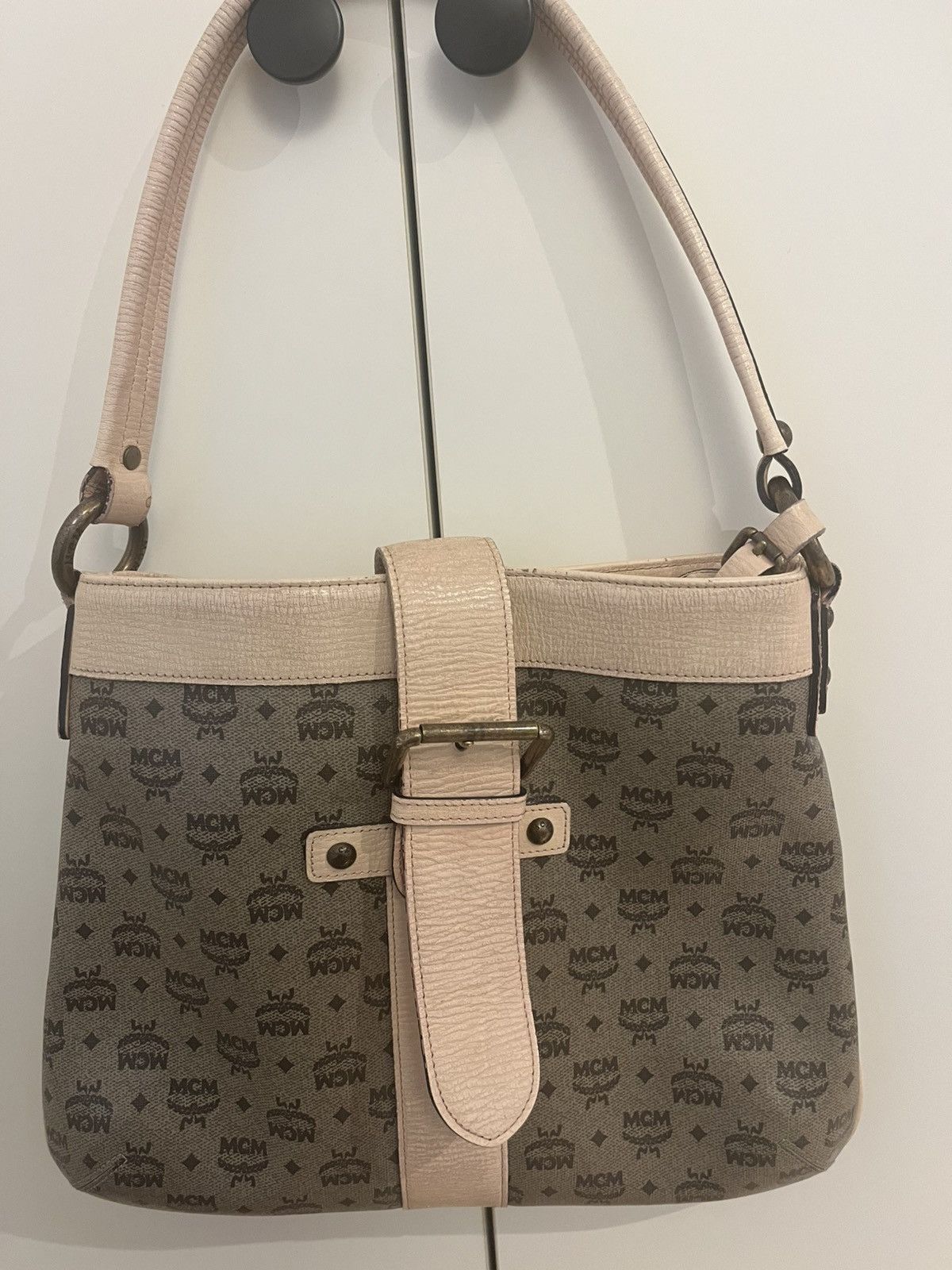 MCM Vintage MCM Cognac Visetos Monogram Canvas Shoulder bag Size ONE SIZE - 1 Thumbnail