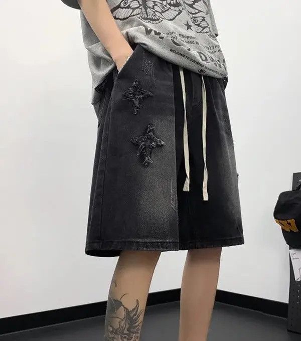 Japanese Brand Kimijima x Etou Distressed Shorts y2k Size US 34 / EU 50 - 1 Thumbnail