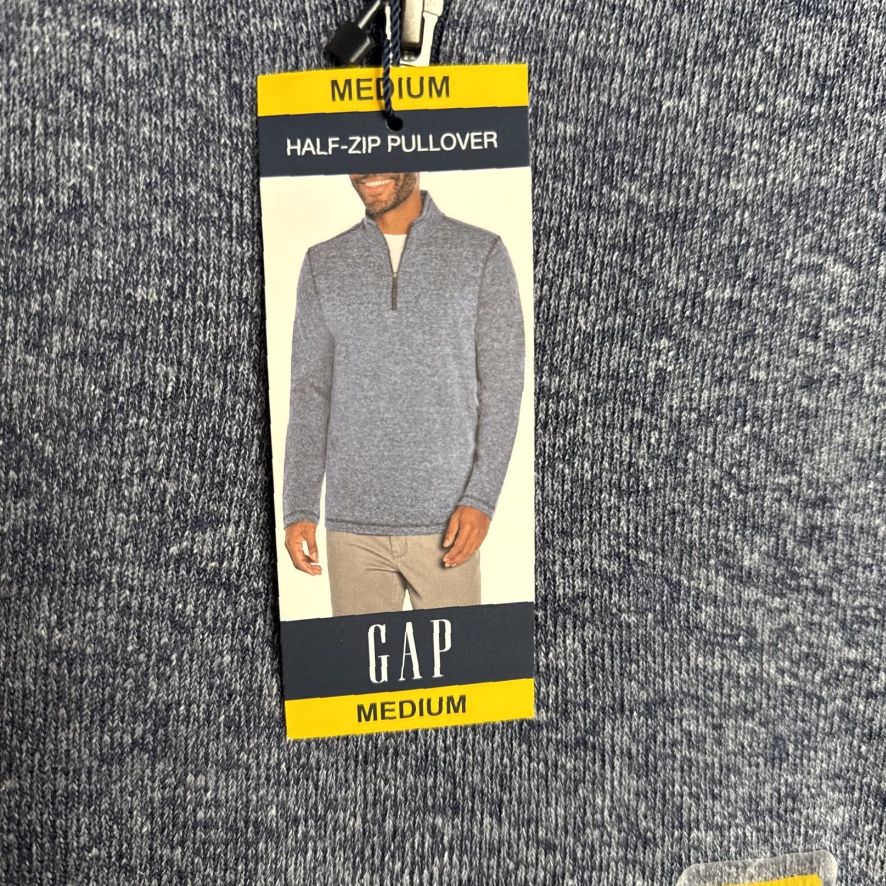 Gap Gap Men Half Zip Mock Neck Sweater M Midnight Knit Pullover Blue 60% cotton 40% polyester Men’s Long Sleeve Brand Gap Size US M / EU 48-50 / 2 - 3 Thumbnail
