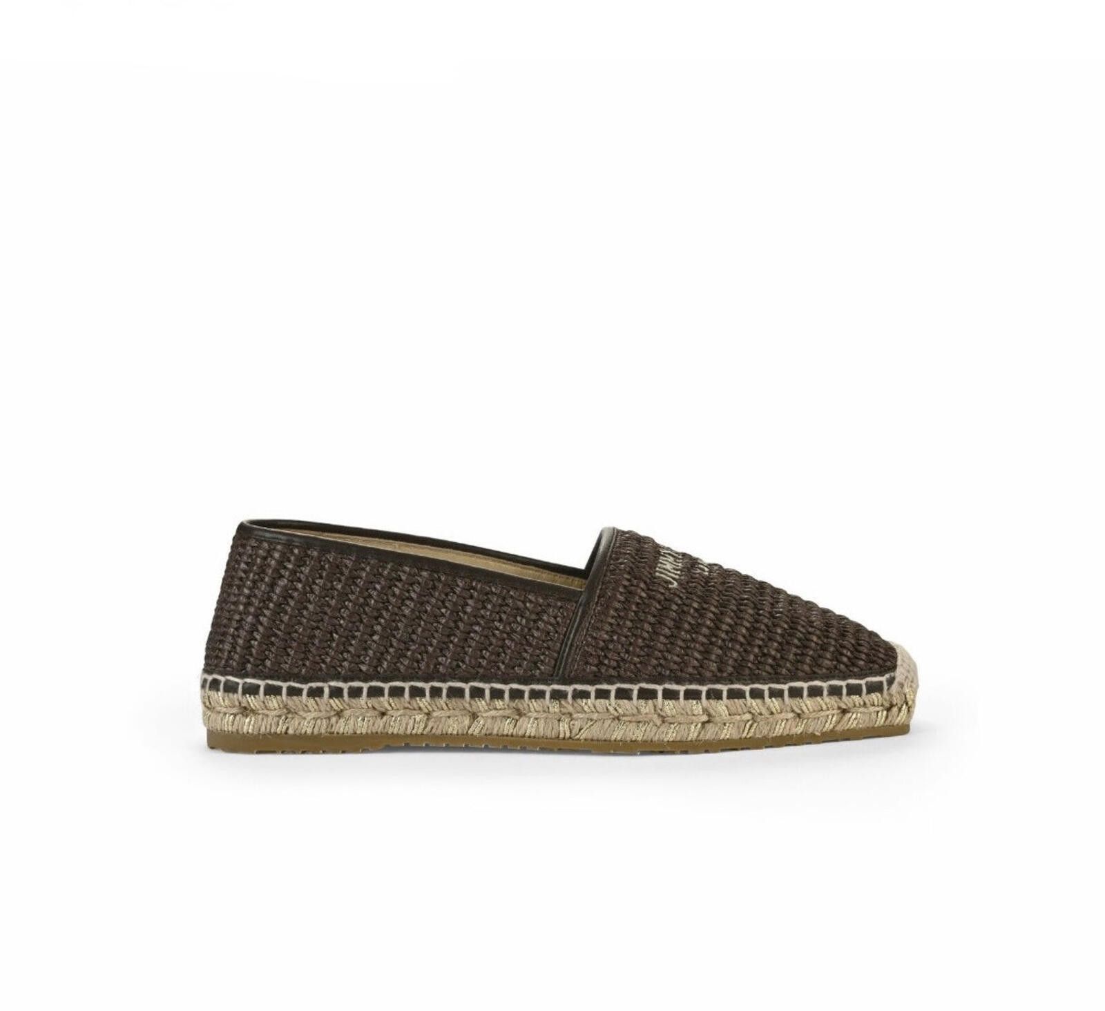 Jimmy Choo Jimmy Choo Dru Raffia Espadrille Flats Size US 7.5 / IT 37.5 - 1 Thumbnail