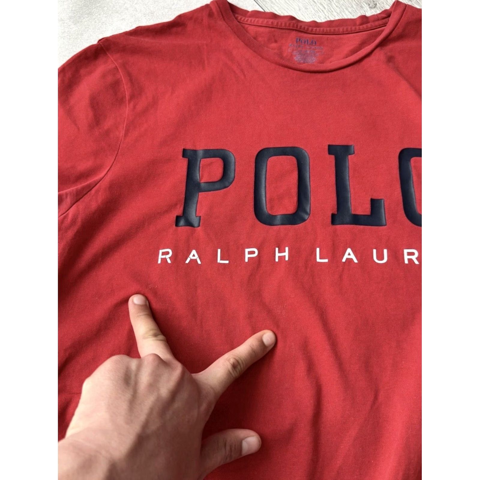 Ralph Lauren Polo Ralph Lauren Big Logo Red T-Shirt XL Men Size US XL / EU 56 / 4 - 7 Thumbnail