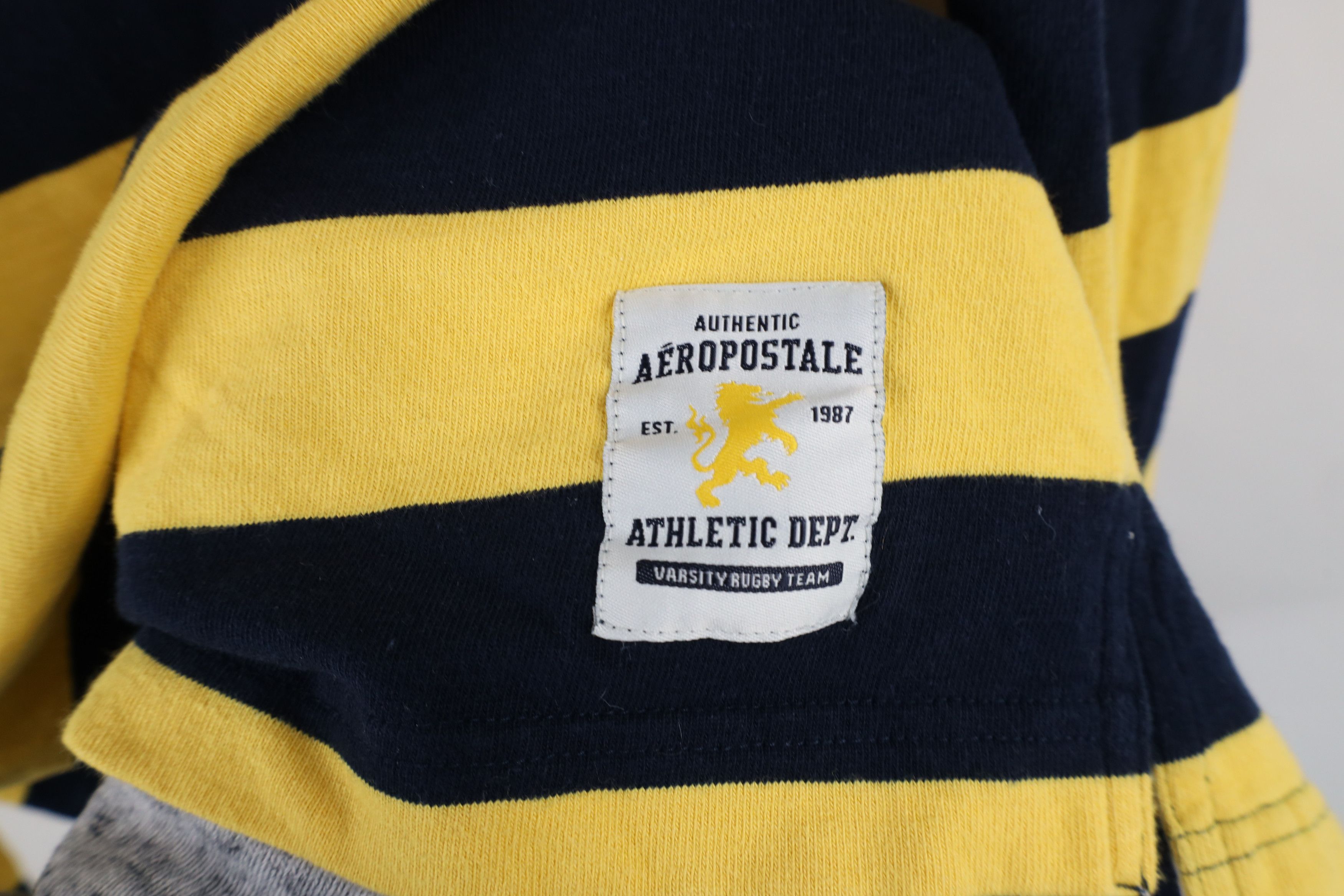Aeropostale × Vintage Vintage 90s Y2K Aeropostale Long Sleeve Rugby Polo Shirt Size US S / EU 44-46 / 1 - 4 Thumbnail
