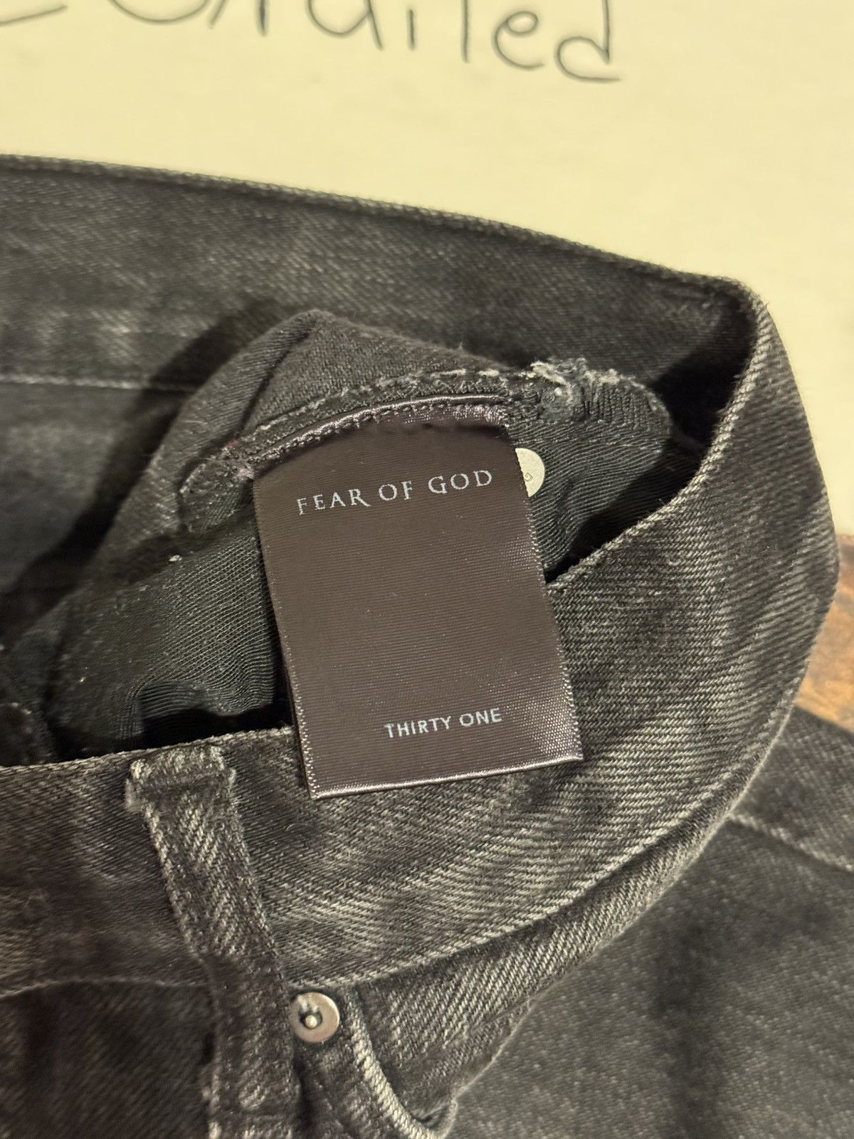 Fear of God 🔥Fear of God Fourth Collection Distressed Jeans Black SZ 31 Size US 31 - 10 Thumbnail