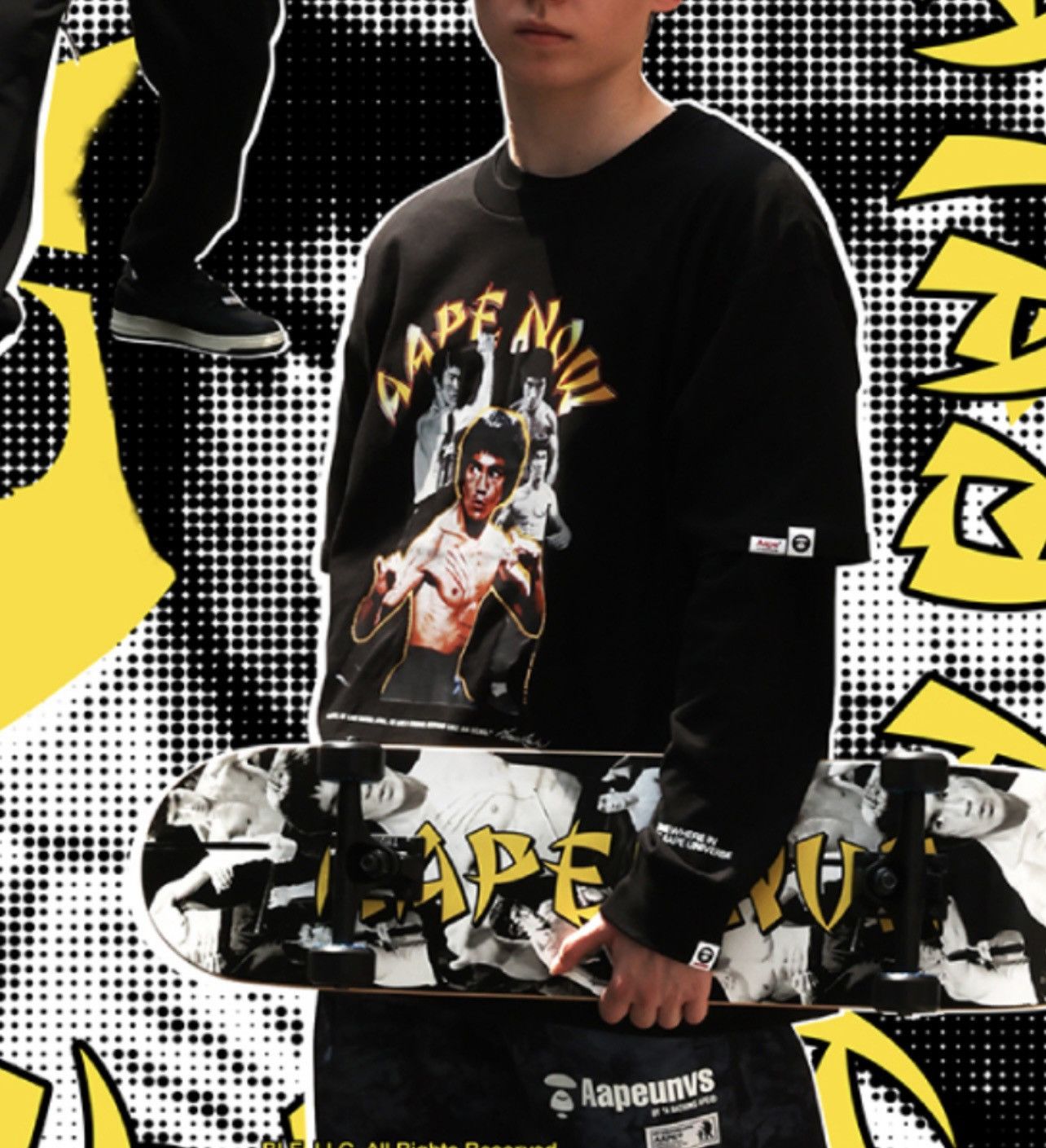 スケートボード AAPE X BRUCE LEE SKATEBOARD AAPE X BRUCE LEE SKATEBOARD