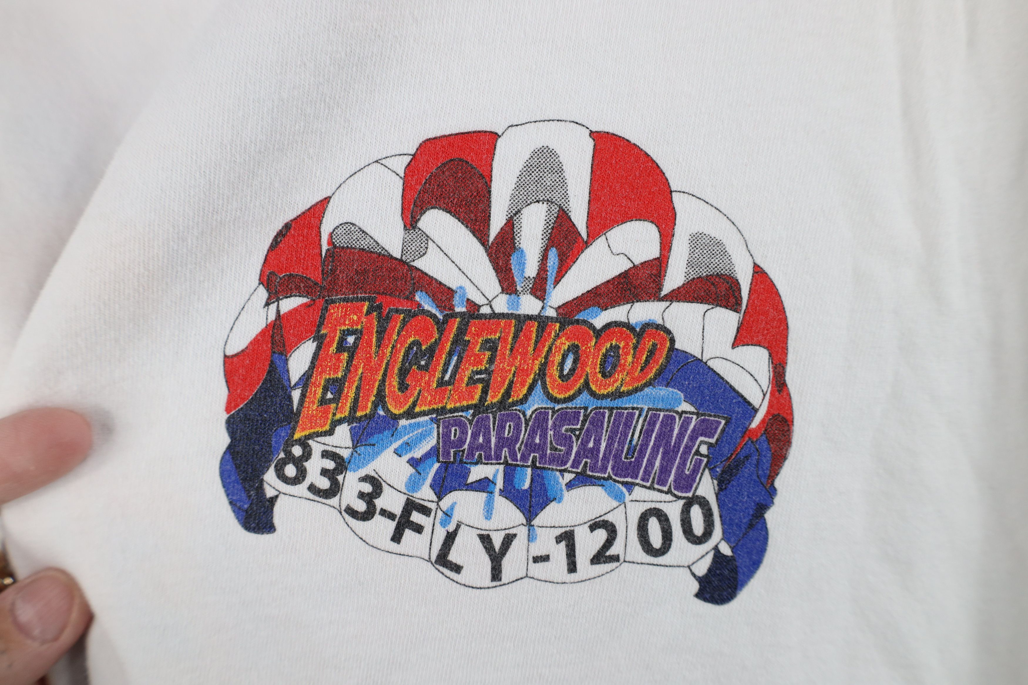Vintage Vintage Y2K Streetwear Parasailing Short Sleeve T-Shirt Size US XL / EU 56 / 4 - 4 Thumbnail