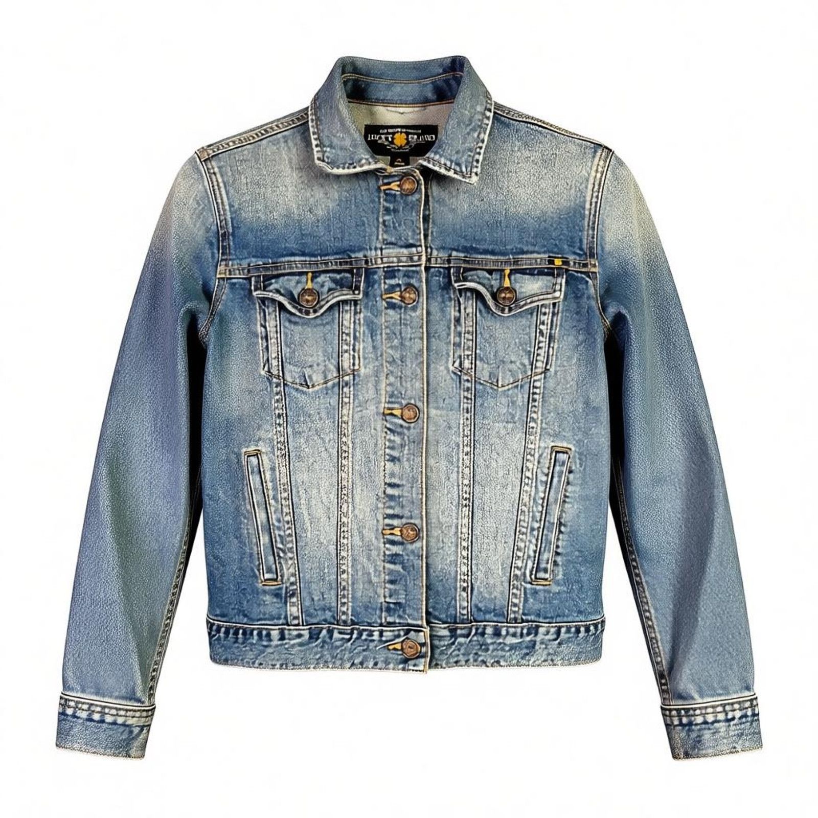 Lucky Brand Lucky Brand Women's Small Tomboy Trucker Blue Denim Jacket Size S / US 4 / IT 40 - 1 Thumbnail