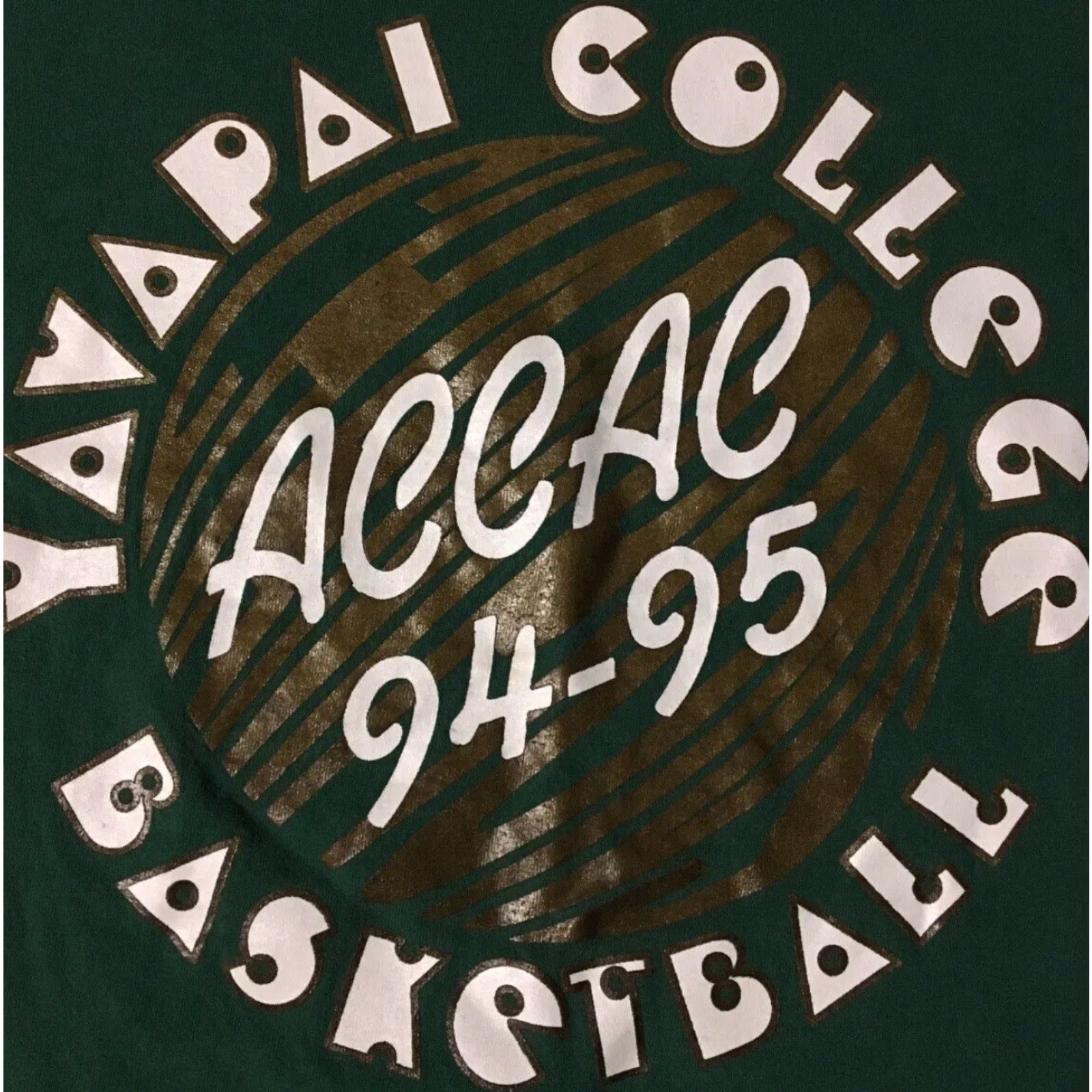 Vintage VINTAGE Yavapai College Basketball Champions Faded Shirt XL Green Men Short Sleeve Crew Neck Graphic Tee 90s College Sports USA 80s Grunge Kanye Size US XL / EU 56 / 4 - 2 Thumbnail