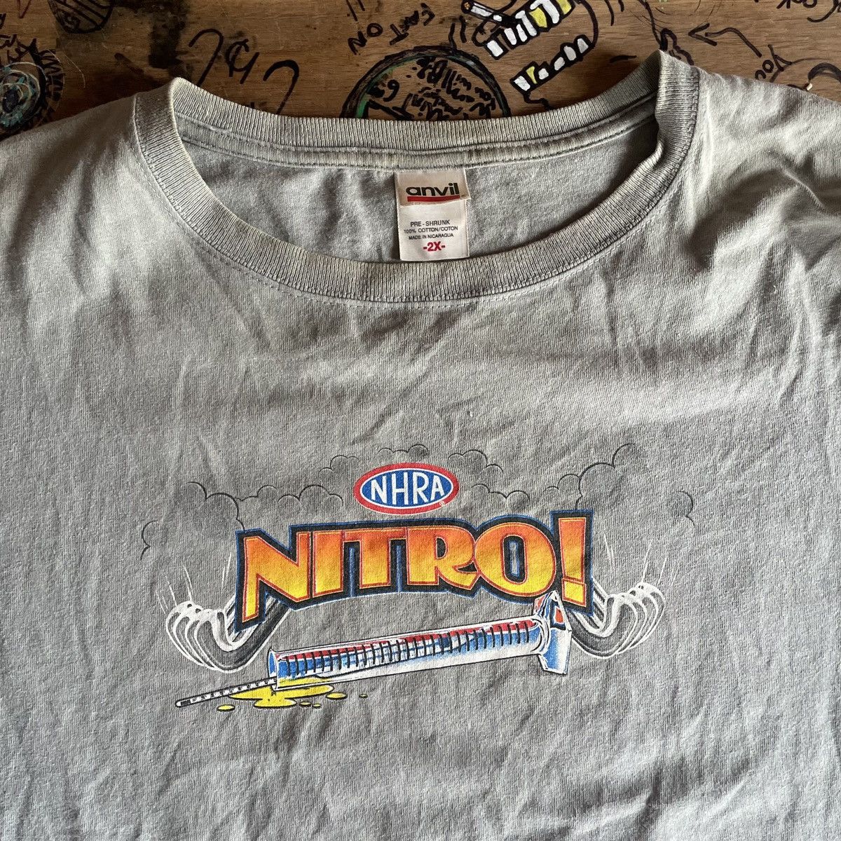 Anvil × Vintage Y2K NASCAR Racing Nitro T Shirt Size US XXL / EU 58 / 5 - 2 Thumbnail