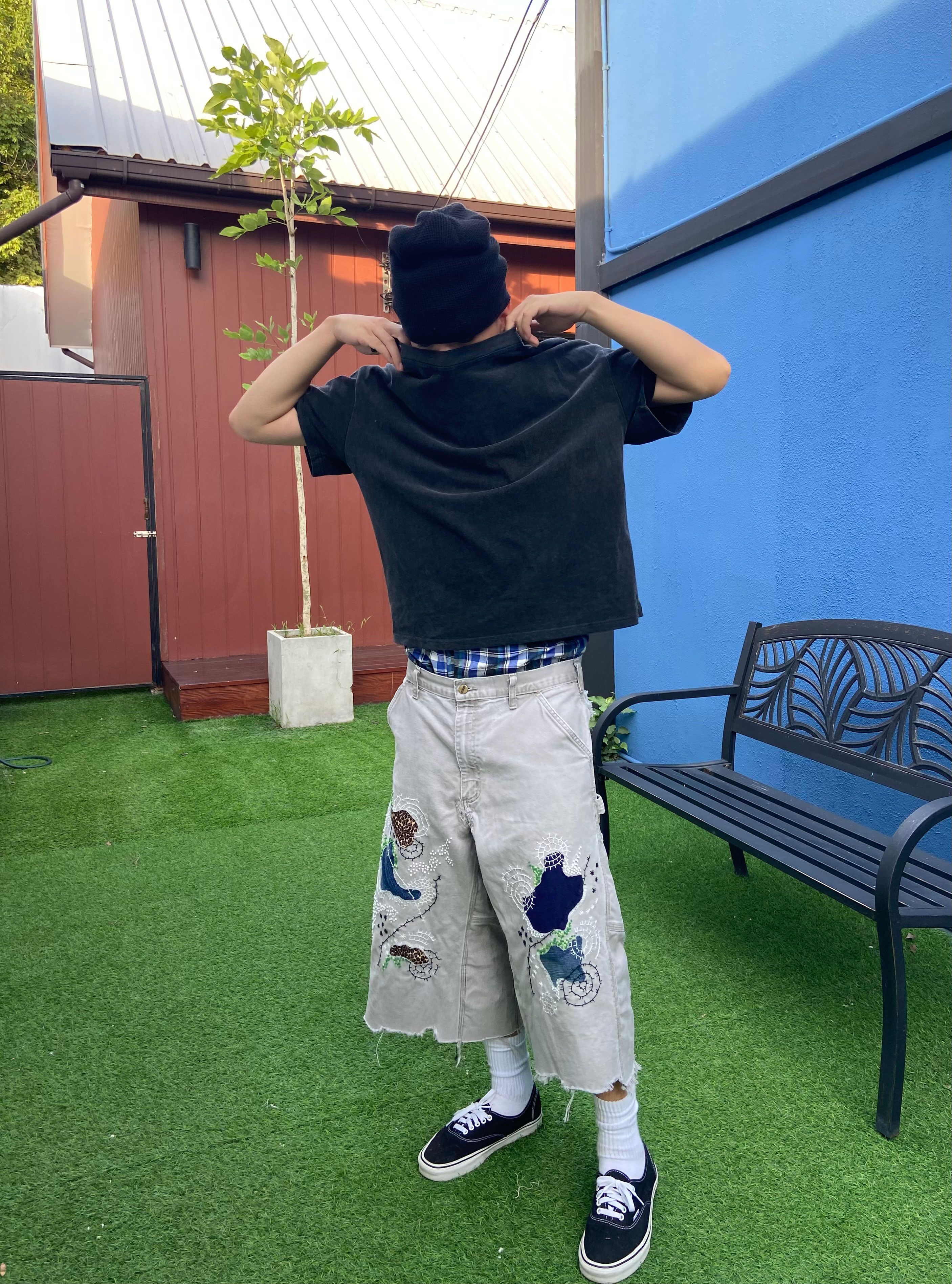 Japanese Brand Boro Patchwork Carhartt Carpenter Size US 34 / EU 50 - 8 Thumbnail