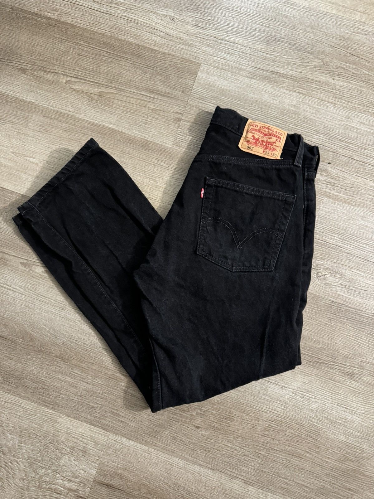 Levi's Vintage Clothing Levi’s 501 black vintage denim made in DR Size US 33 - 2 Thumbnail