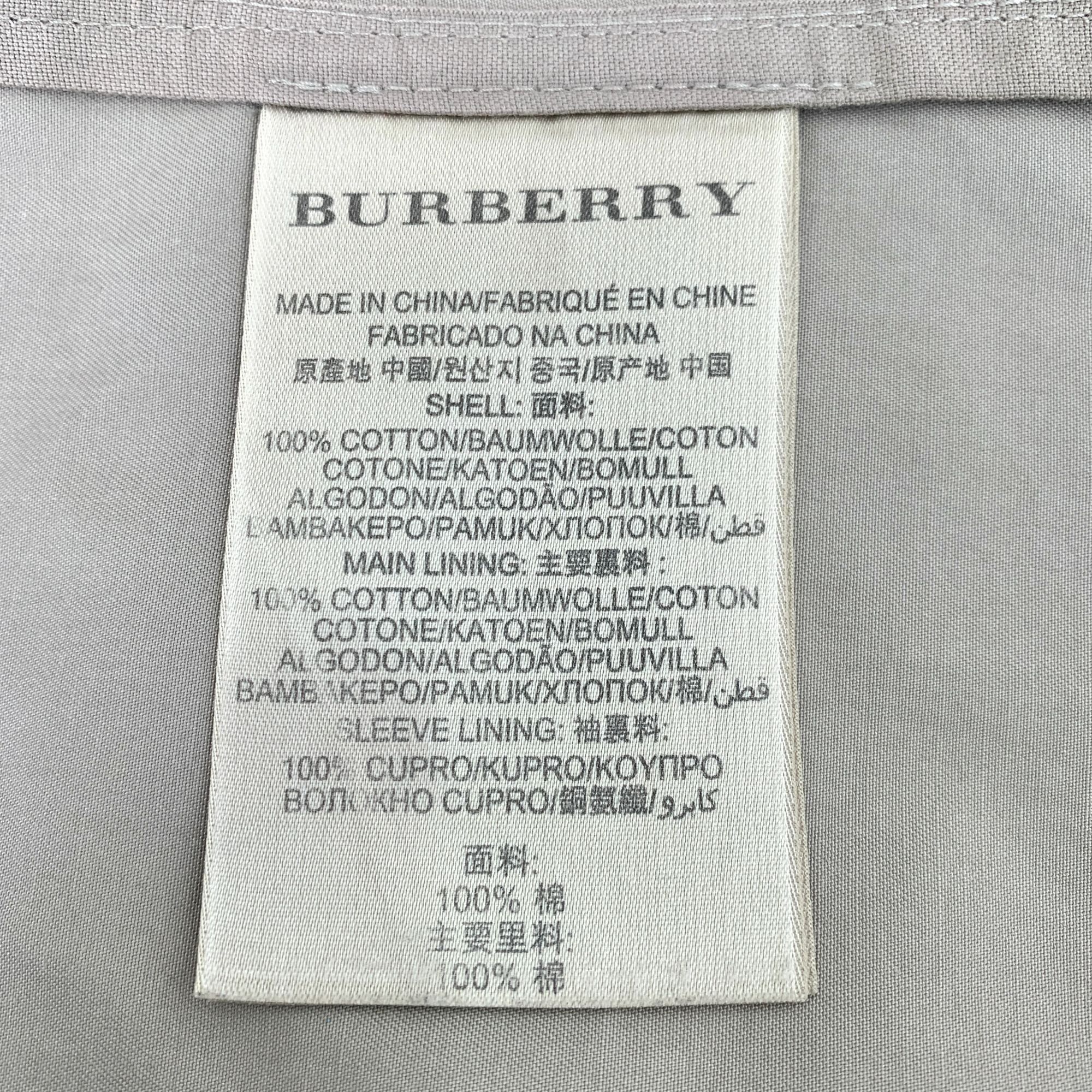 Burberry Burberry Mens Beige Double-Breasted Trench Coat With Belt Size US XXS / EU 40 - 7 Thumbnail