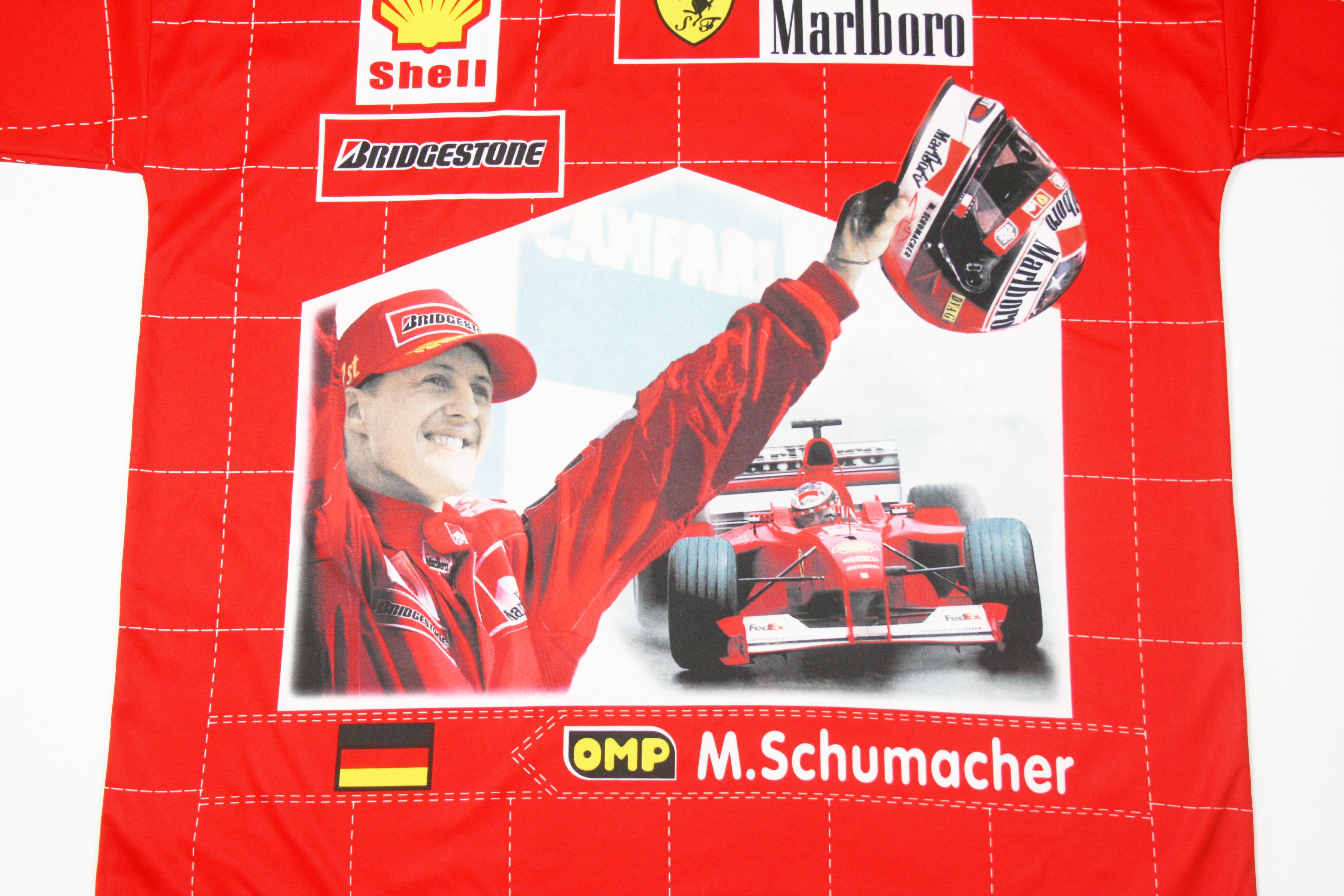 Ferrari 90S Formula 1 Marlboro Michael Schumacher Big Logo Jersey Size US XXL / EU 58 / 5 - 4 Thumbnail