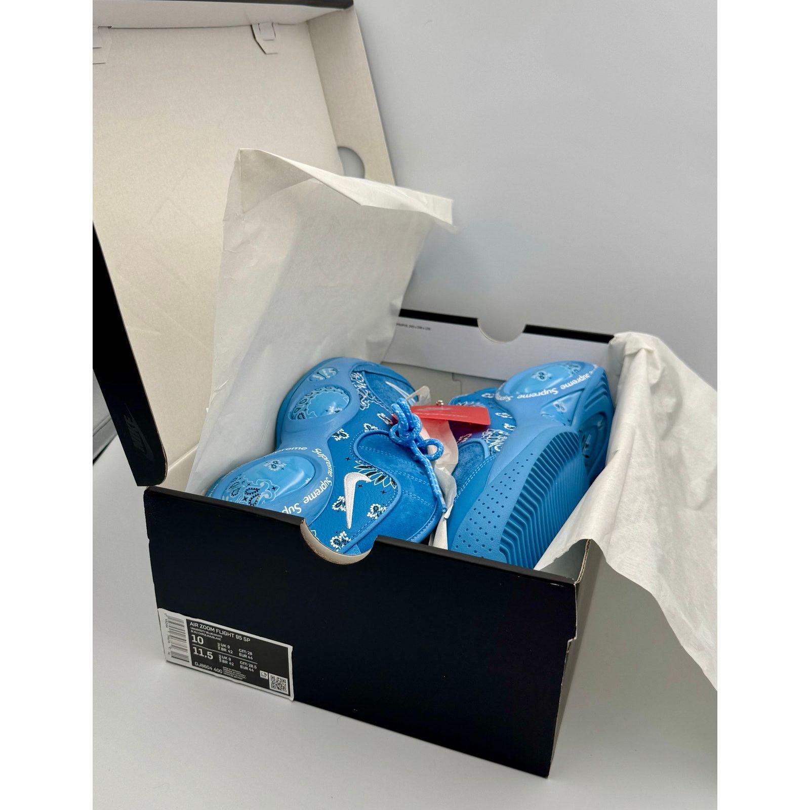Nike ike Air Zoom Flight 95 SP Supreme University Blue Sz 10 Size US 10 / EU 43 - 11 Thumbnail