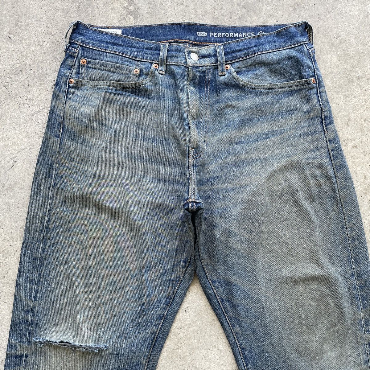 Levi's Vintage Clothing Levis 505 Big E Rusty Distressed Jeans Denim Pants W34 Size US 34 / EU 50 - 3 Thumbnail