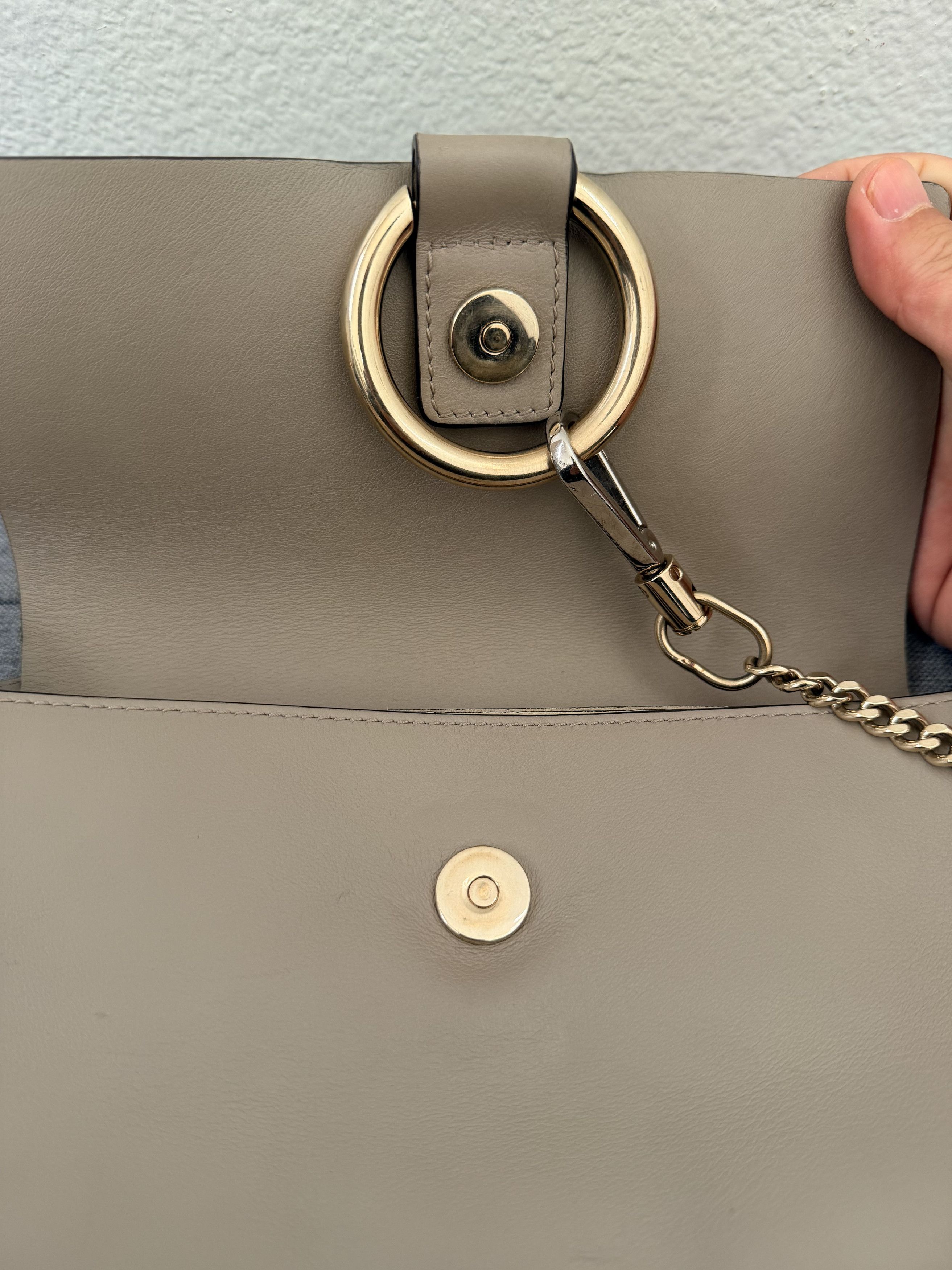 Other Authentic Chloe Faye Beige Suede Leather Bag Size ONE SIZE - 10 Thumbnail