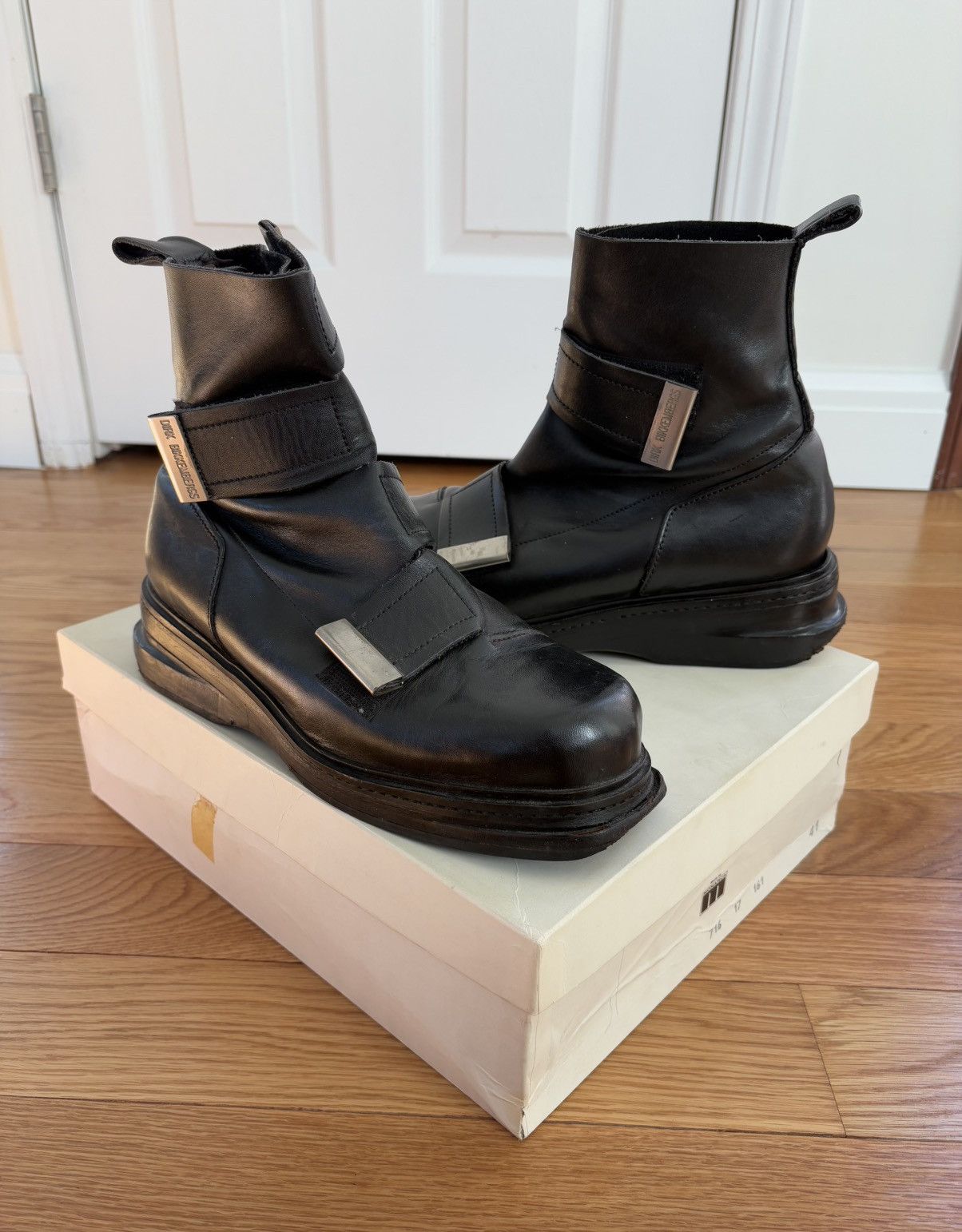 Dirk Bikkembergs Dirk Bikkembergs FW95 Vintage 90s Leather Bondage Boots US 8 Size US 8 / EU 41 - 1 Thumbnail