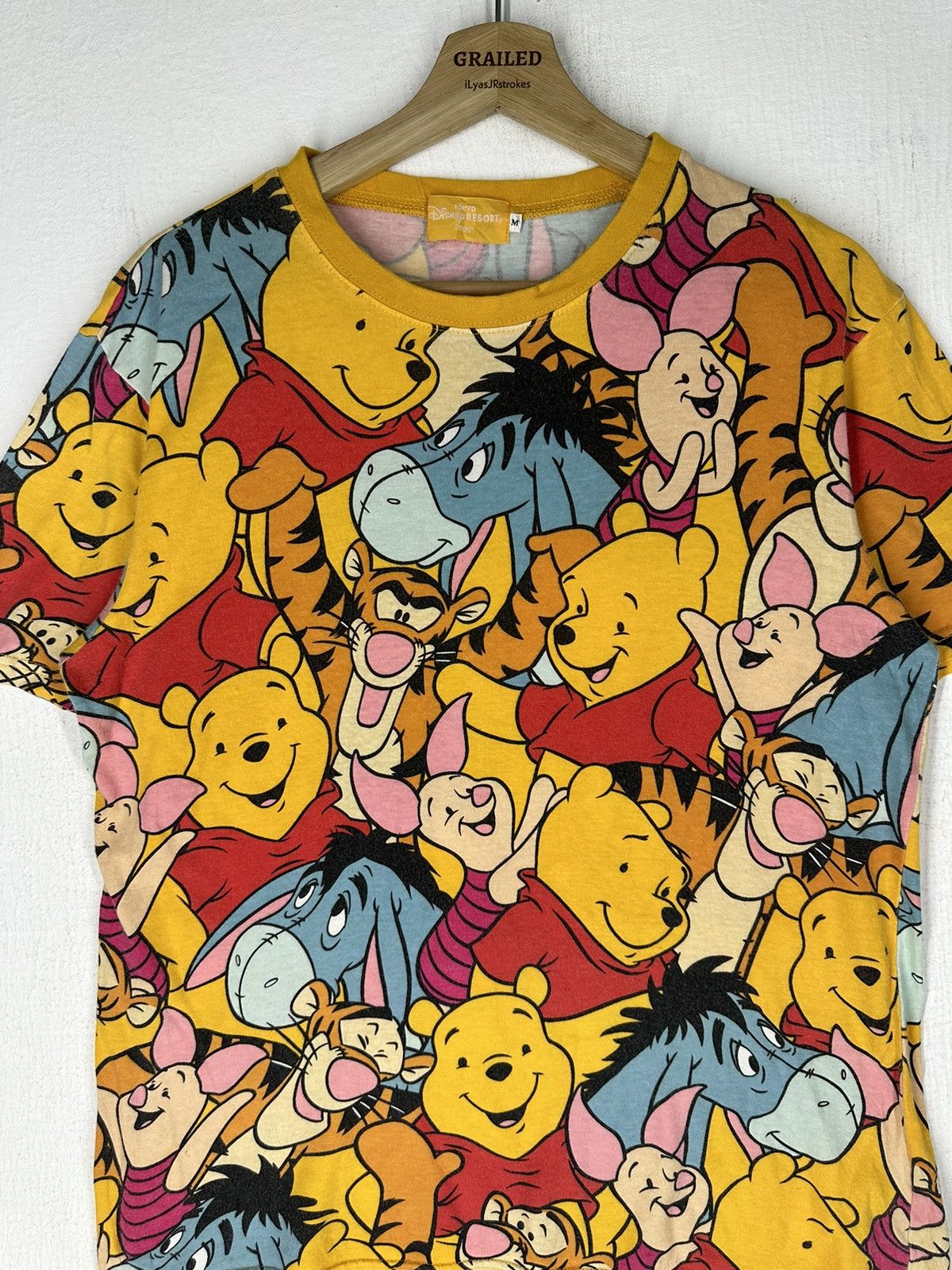 Japanese Brand All Over Print WinnieThe Pooh Shirt Tee Size US M / EU 48-50 / 2 - 2 Thumbnail