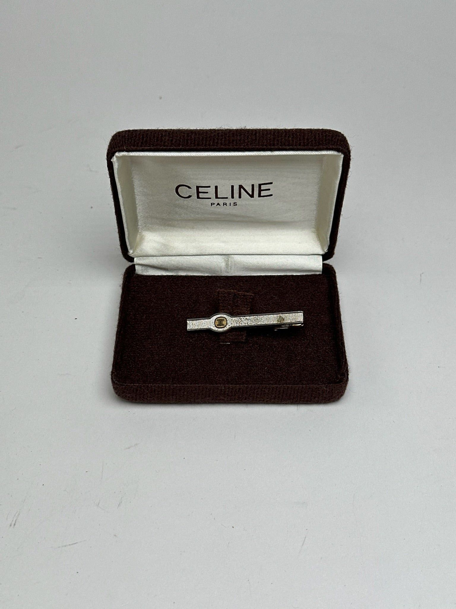 Celine Vintage money Tie clamp silver golden Size ONE SIZE - 1 Thumbnail