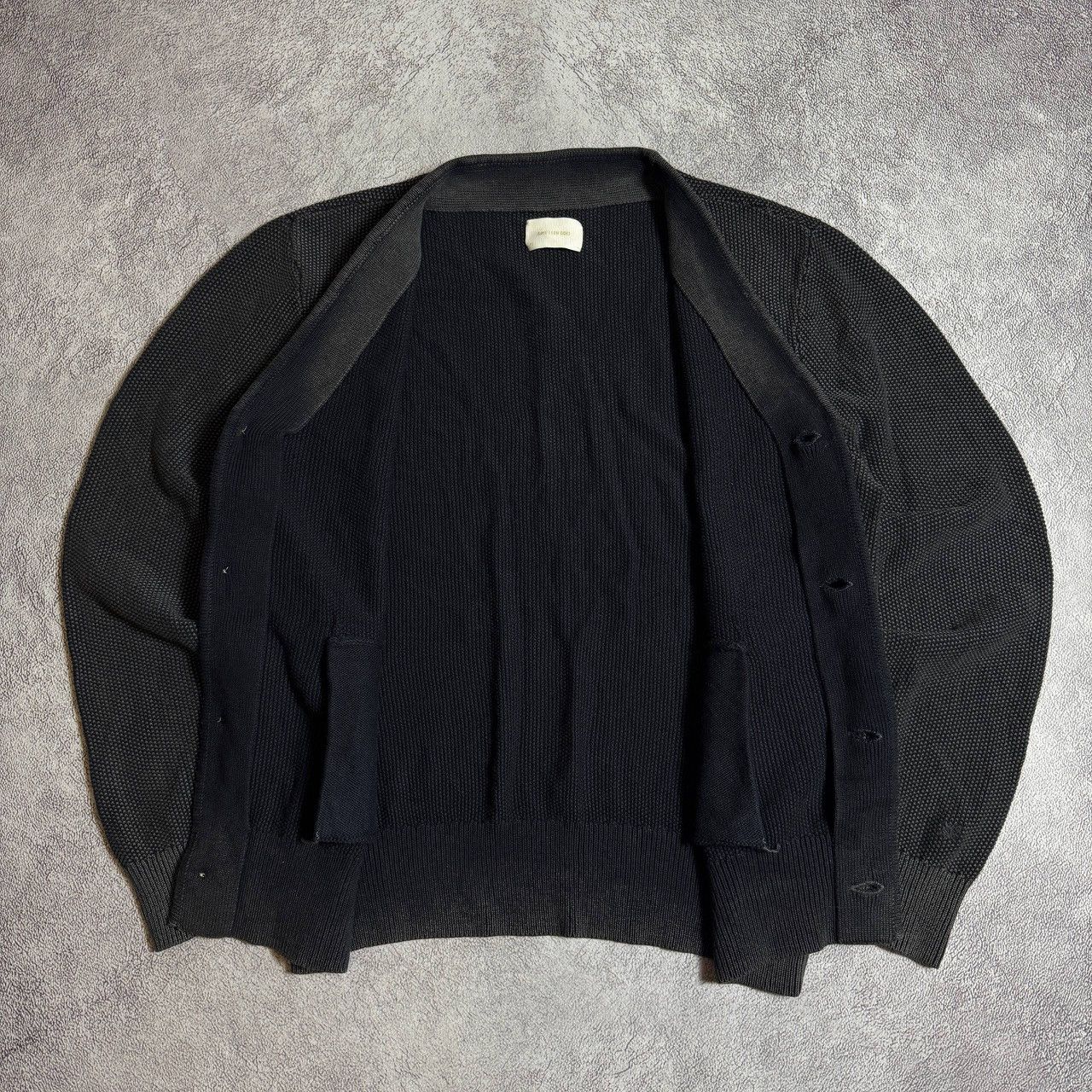 Aime Leon Dore Aime Leon Dore Cardigan Knit Dark Gray Washed Men’s Size US M / EU 48-50 / 2 - 4 Thumbnail