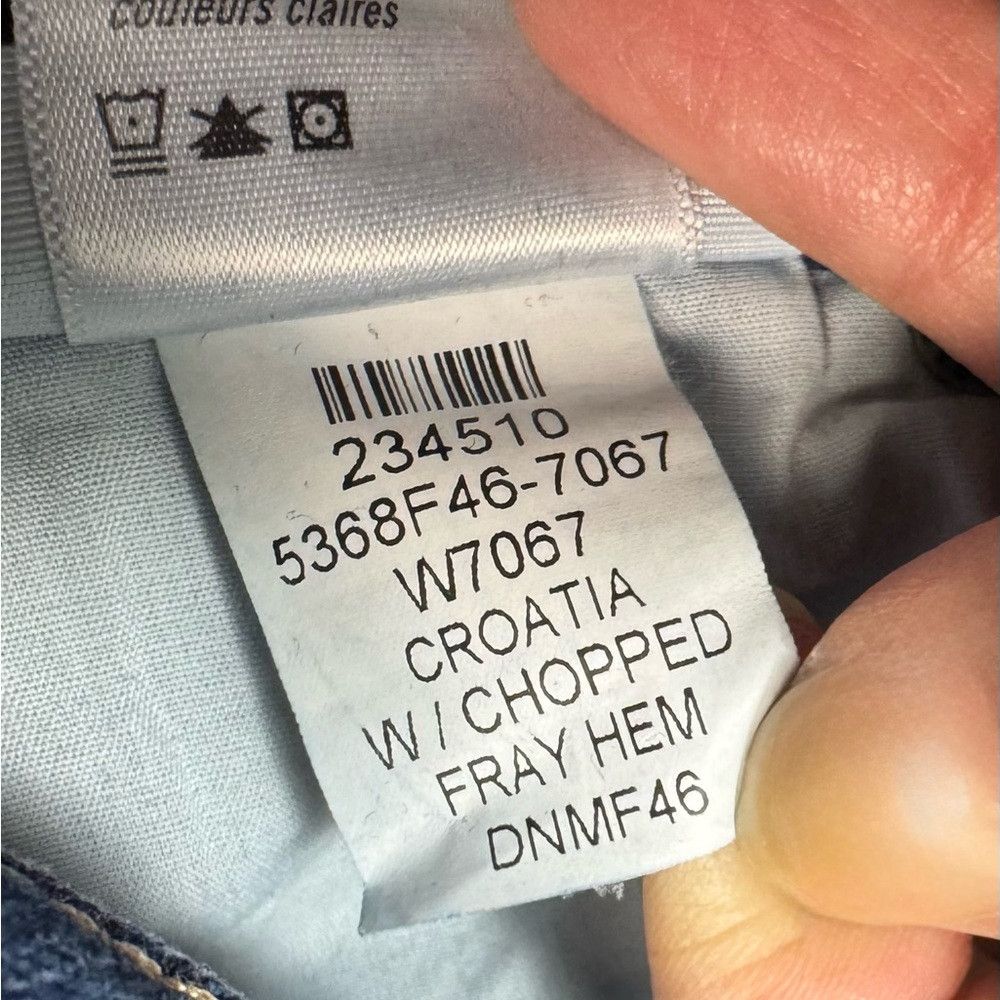 Paige PAIGE Hoxton Slim Crop Chopped Frayed Hem Jeans In Croatia Size 26" / US 2 / IT 38 - 8 Thumbnail