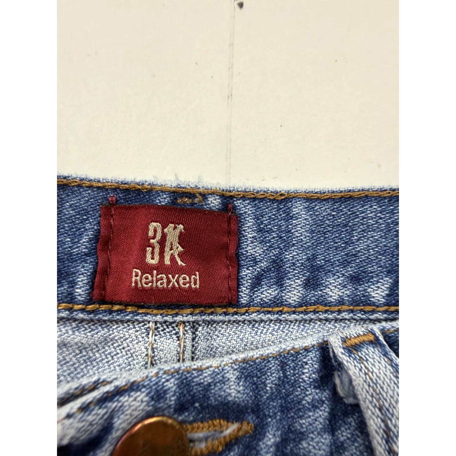 Wrangler Wrangler Jeans Mens 33x31 Blue Relaxed Fit Straight Leg 100% Cotton Denim 3K Size US 33 - 3 Thumbnail