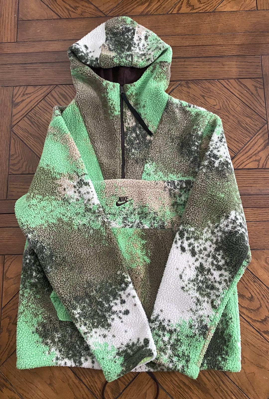 nike fuzzy fleece jacket