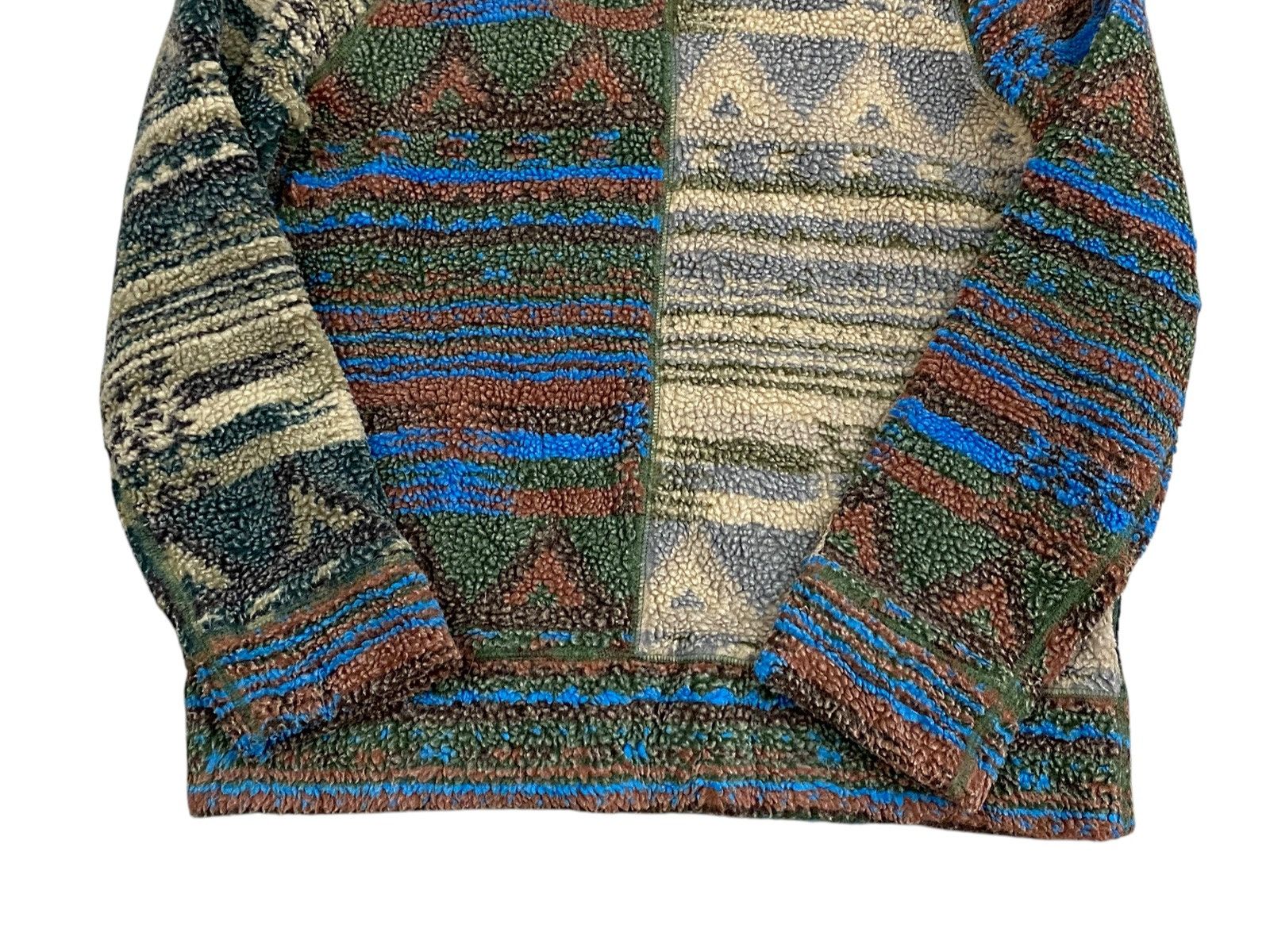 Vintage Cube Sugar Vintage Pattern Sherpa Fleece Jacket with Hood Size US M / EU 48-50 / 2 - 5 Thumbnail