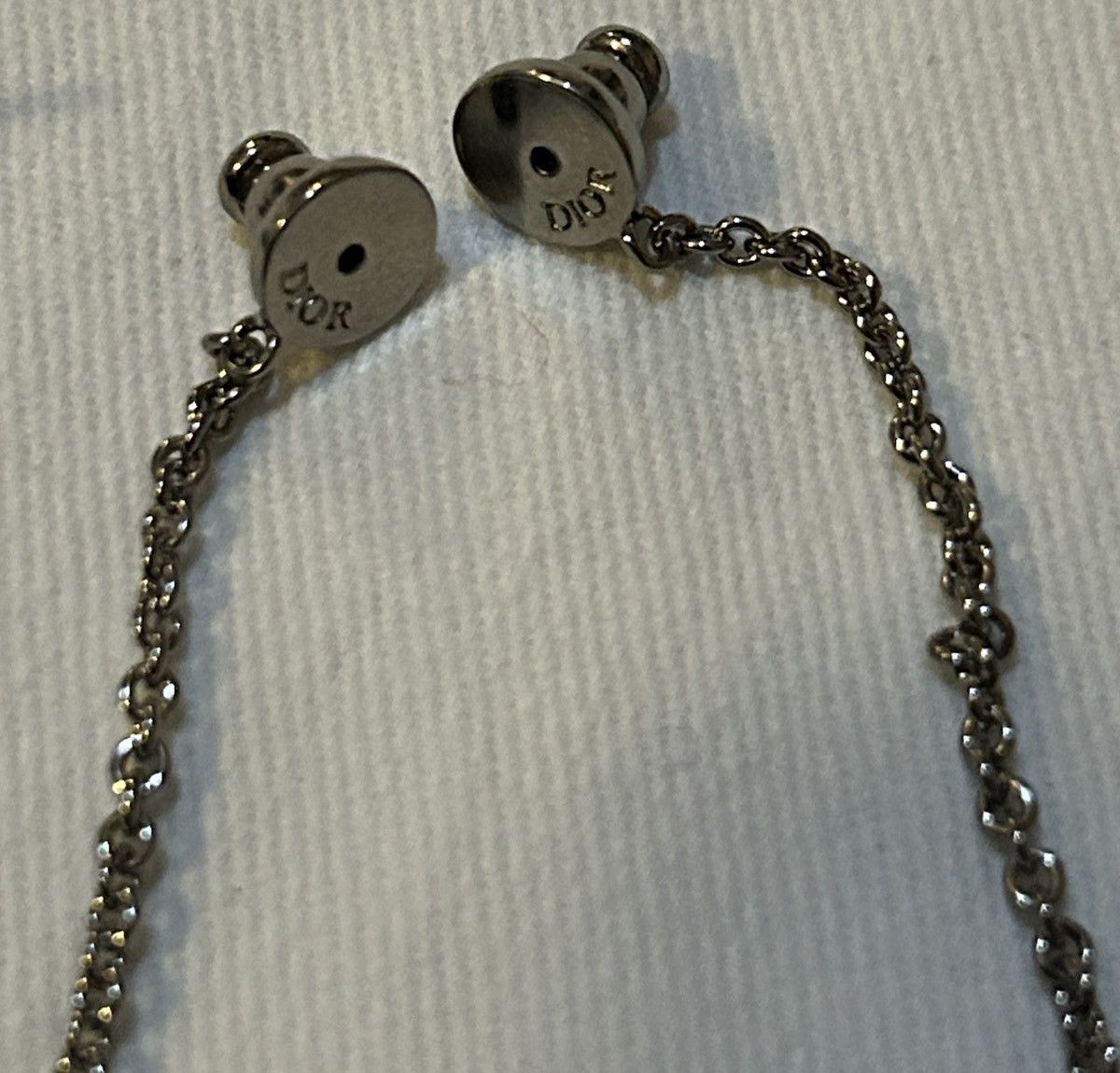 Dior Dior PETIT CD TREASURE EARRINGS Silver-Finish Metal Size ONE SIZE - 9 Thumbnail