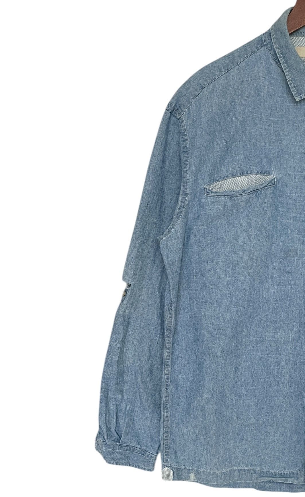 Kansai Yamamoto × Vintage × Yohji Yamamoto Vintage Japanese Brand Kansai Yamamoto Denim Shirt 1990s Size US M / EU 48-50 / 2 - 3 Thumbnail