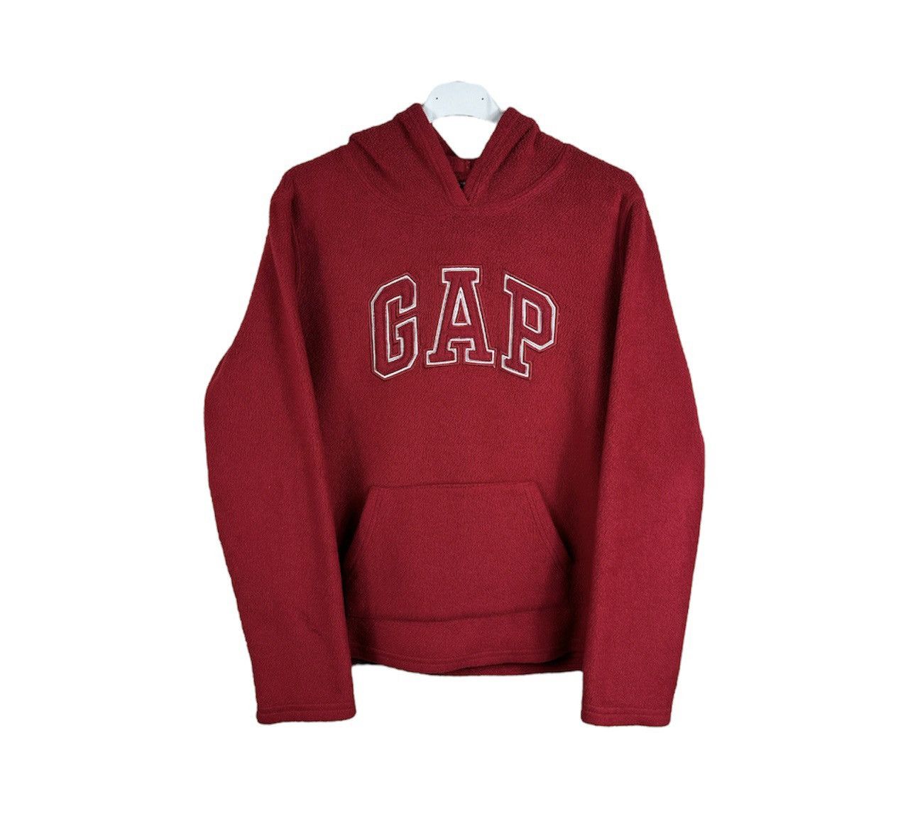 Gap × Vintage Vintage GAP 90s sherpa fleece hoodie teddy bear y2k spellout Size M / US 6-8 / IT 42-44 - 1 Thumbnail
