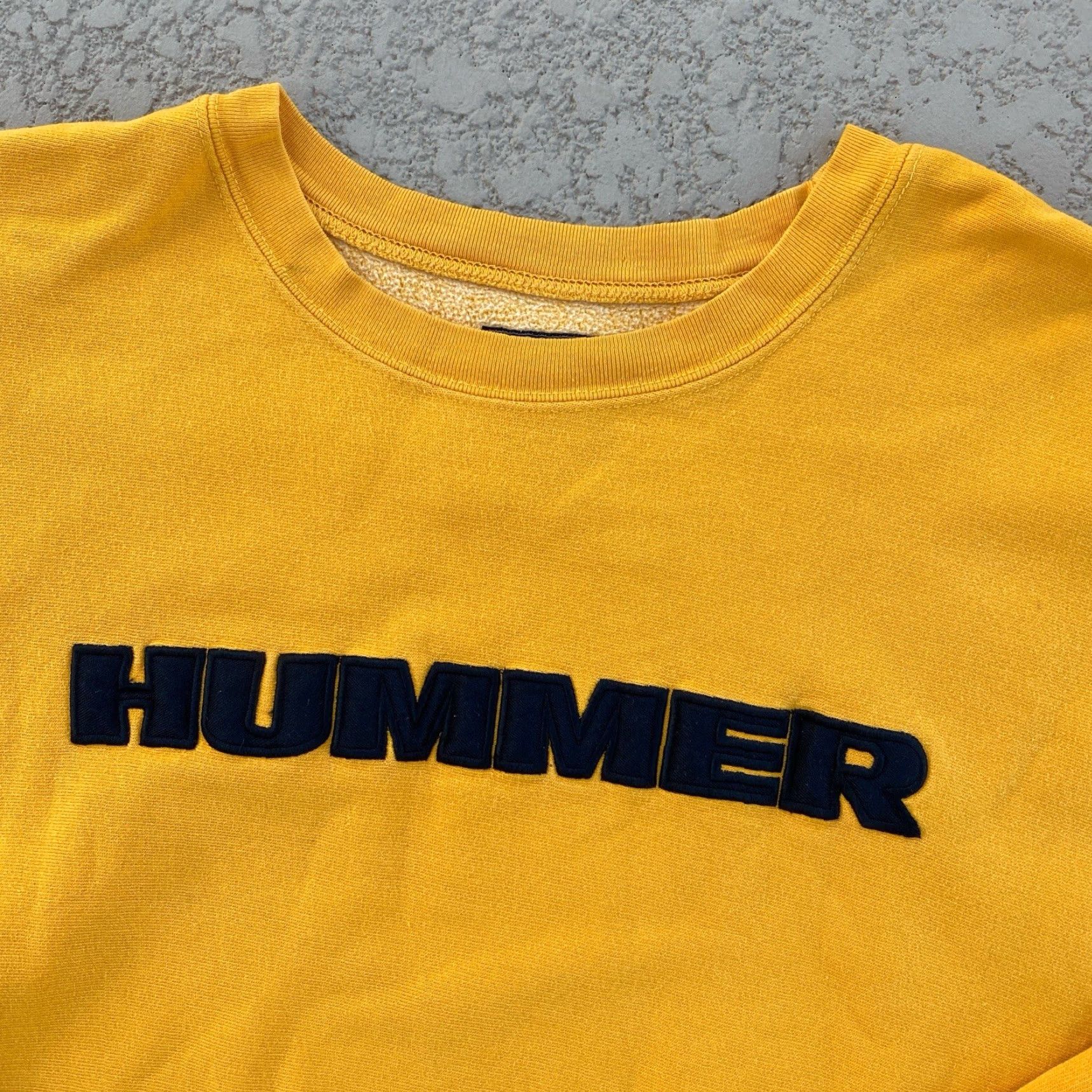 Vintage VINTAGE Steve & Barry’s Mens XL XLarge Crewneck Sweatshirt Yellow Hummer Spell Out Y2K University Pullover Mens Size US XL / EU 56 / 4 - 3 Thumbnail