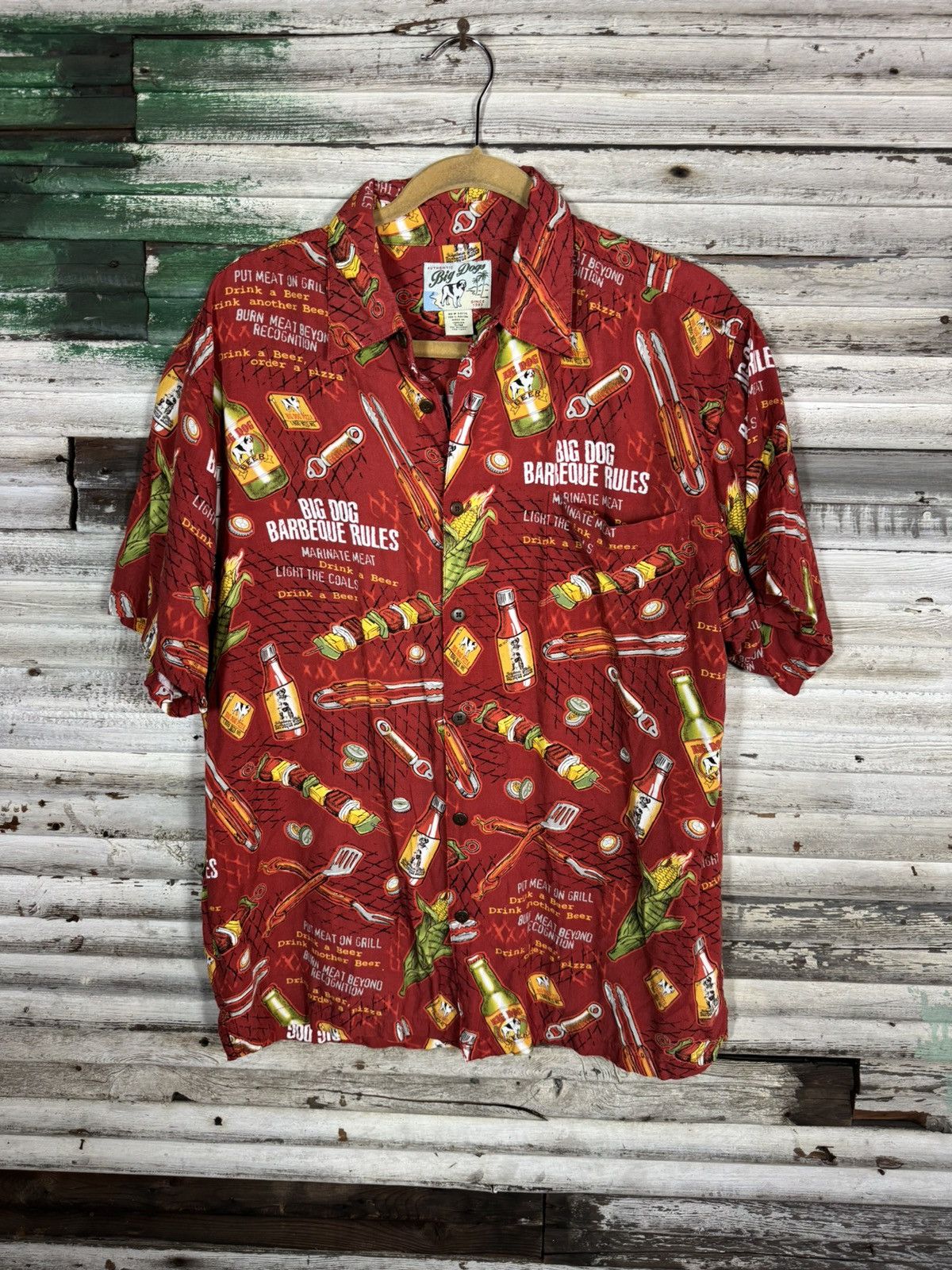 Big Dogs × Vintage Vintage Big Dog Hawaiian Shirt Size US M / EU 48-50 / 2 - 1 Thumbnail
