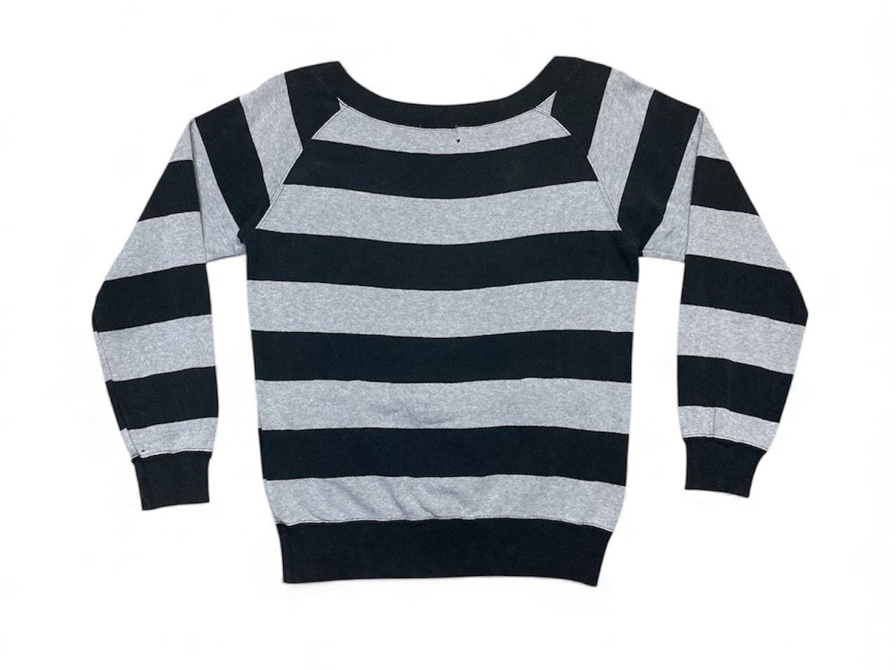 Hysteric Glamour Vintage Hysteric Glamour Wide-Neck Stripes Sweatshirt Size M / US 6-8 / IT 42-44 - 2 Thumbnail