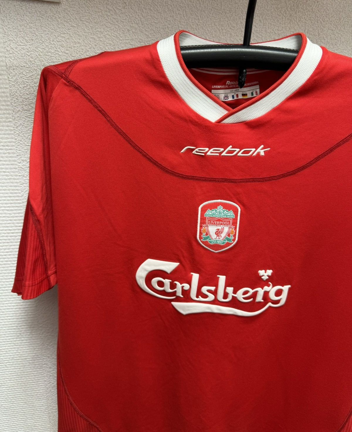 Reebok Liverpool reebok carlsberg vintag soccer jersey 2002-2004 Xl Size US XL / EU 56 / 4 - 6 Thumbnail
